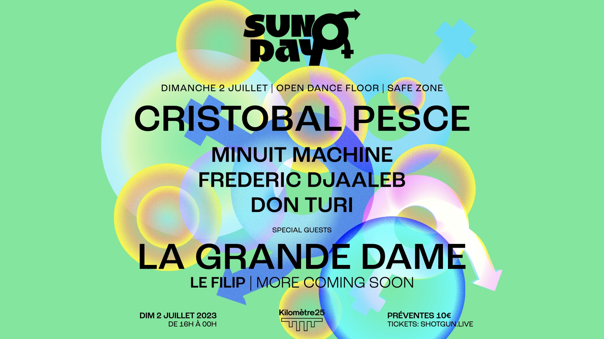Km25 X Sundayq | Cristobal Pesce, La Grande Dame, &+
