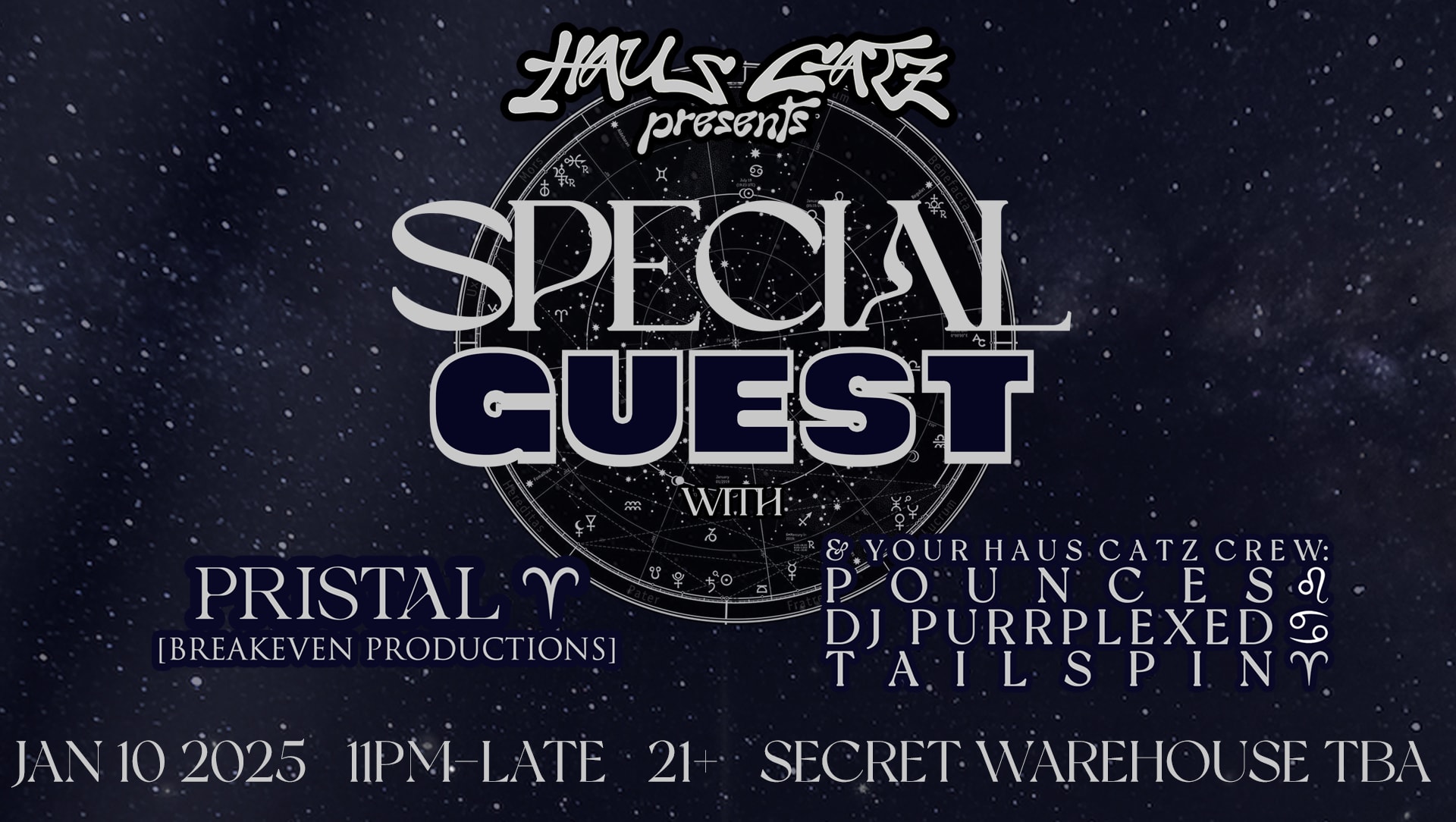 Haus Catz Pres. Special Guest + Pristál