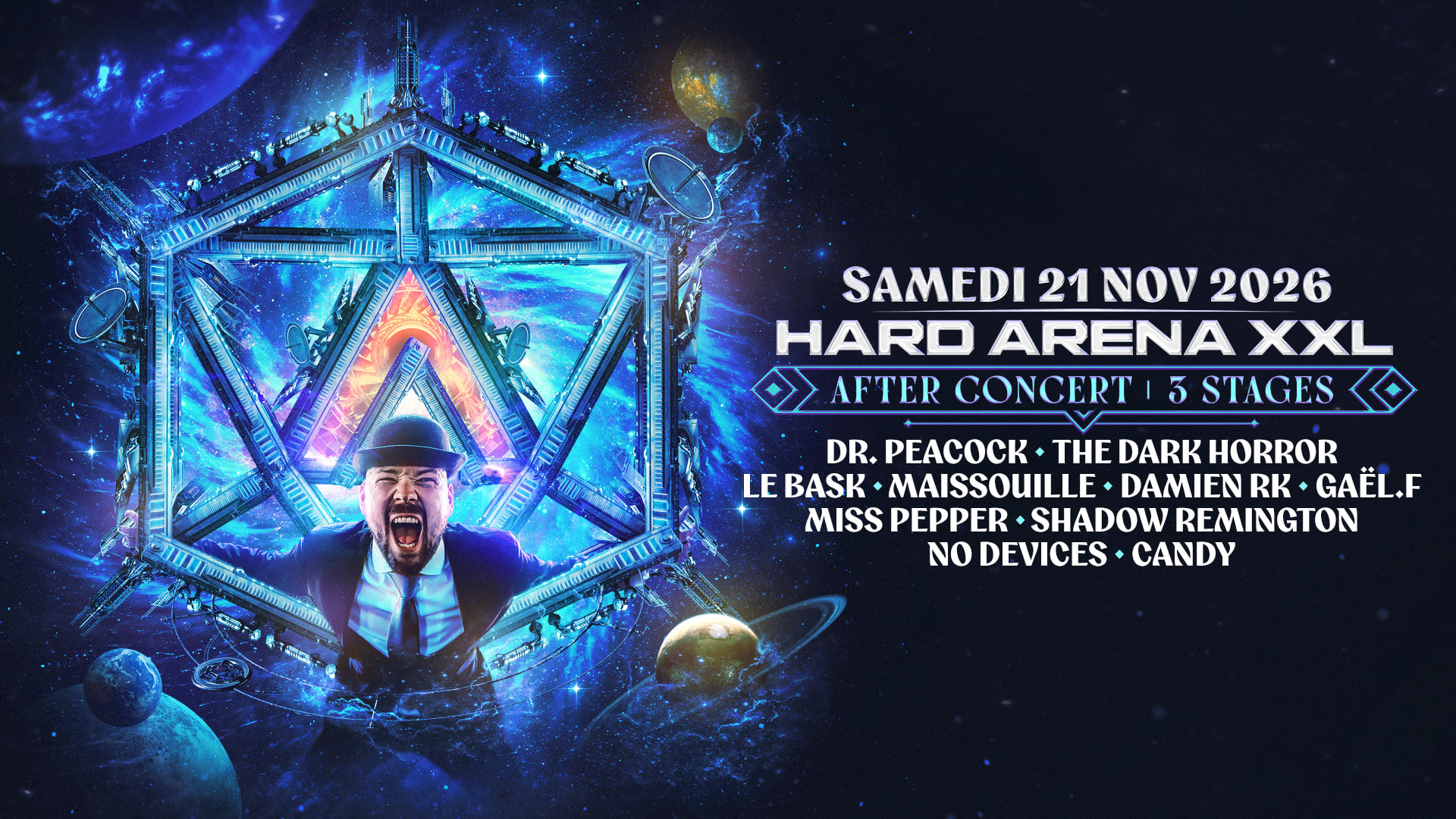 [Hard Arena Xxl] : 23h - 05h30, Après Le Concert, 3 Stages.