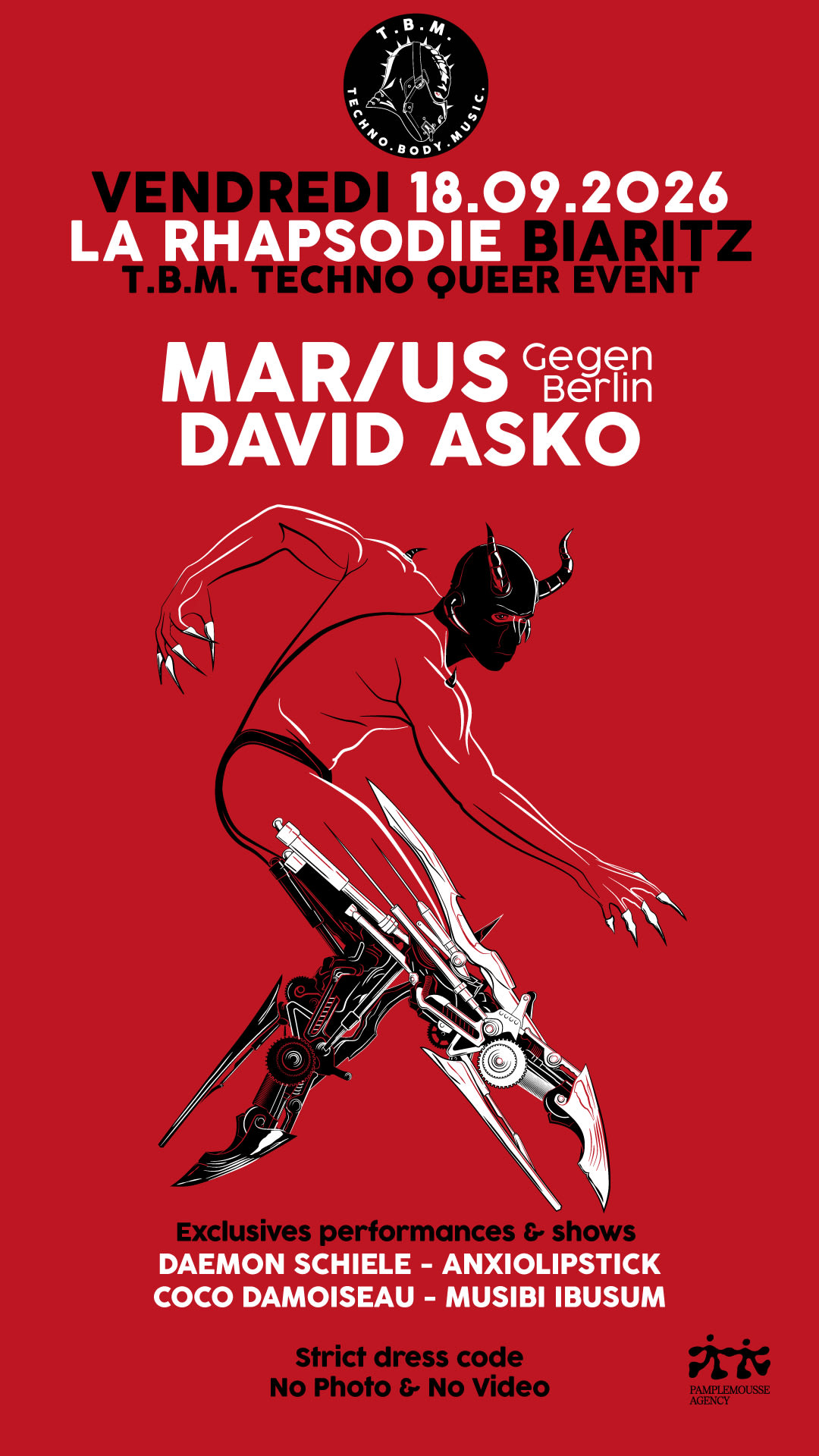 Tbm W Mar/Us (Gegen, Berlin) & David Asko @ La Rhapsodie