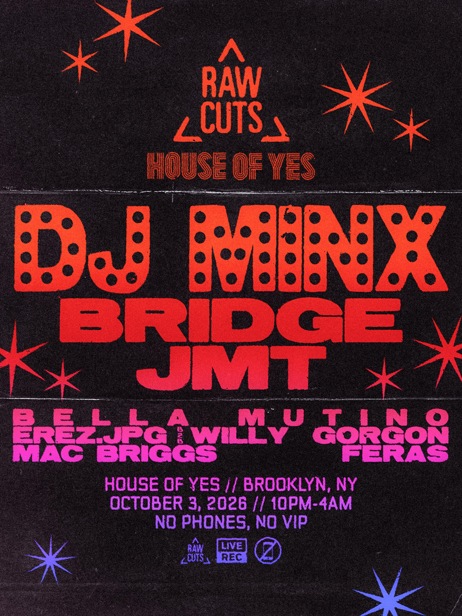 Raw Cuts X House Of Yes: Dj Minx