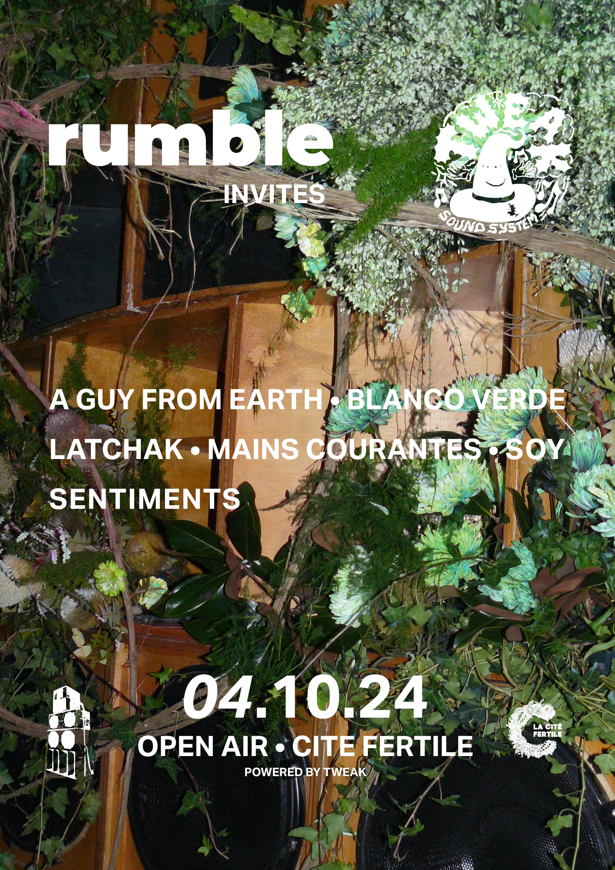 Rumble Invites Tweak Soundsystem @ La Cité Fertile