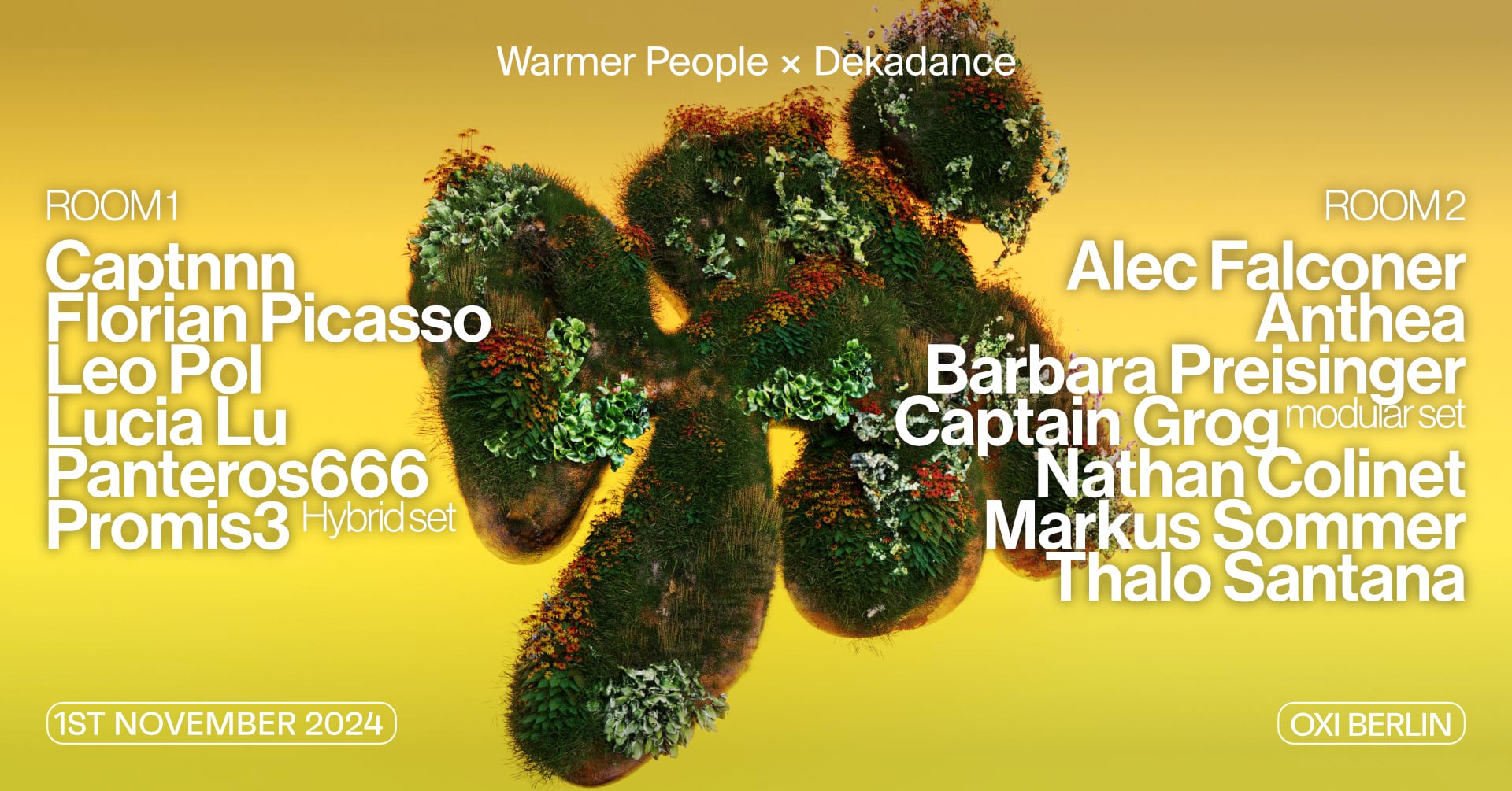 Warmer People X Dekadance: Leopol, Anthea, Promis3, Lucia Lu
