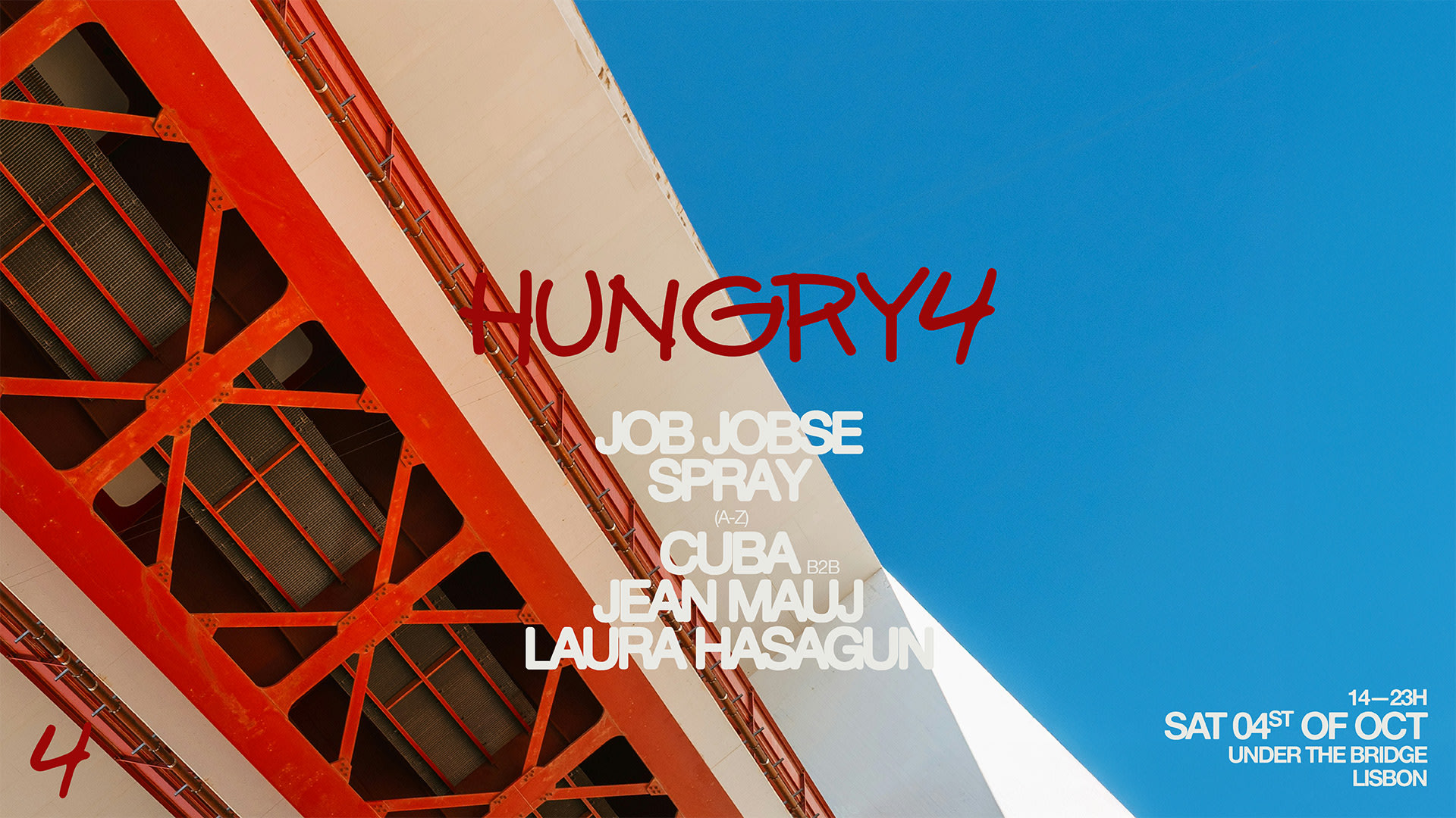 Hungry4 Under The Bridge W/ Job Jobse, Spray & More