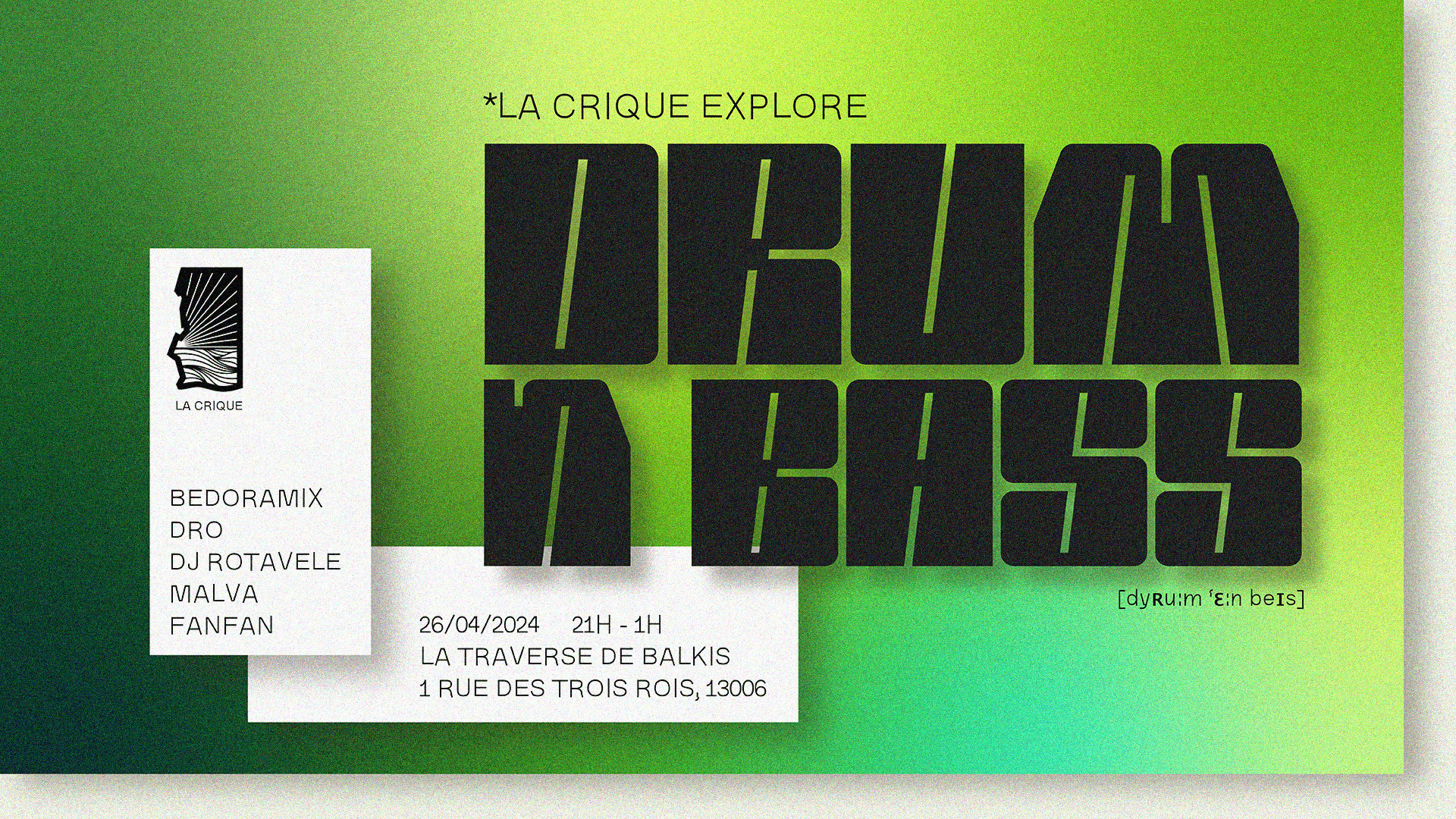 La Crique Explore : Dnb