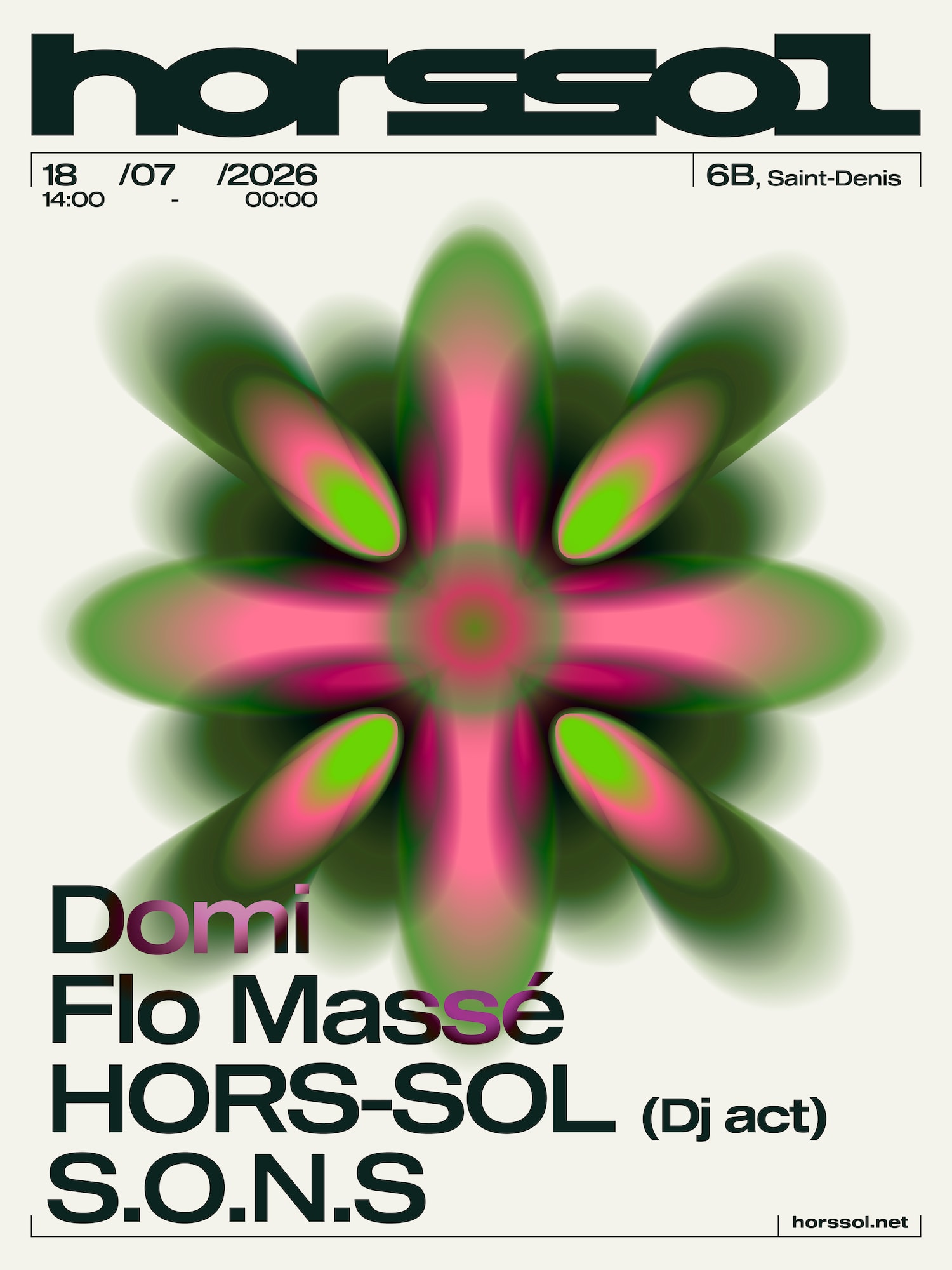 Hors-Sol [Open-Air] : S.O.N.S, Flo Massé, Domi, Hors-Sol