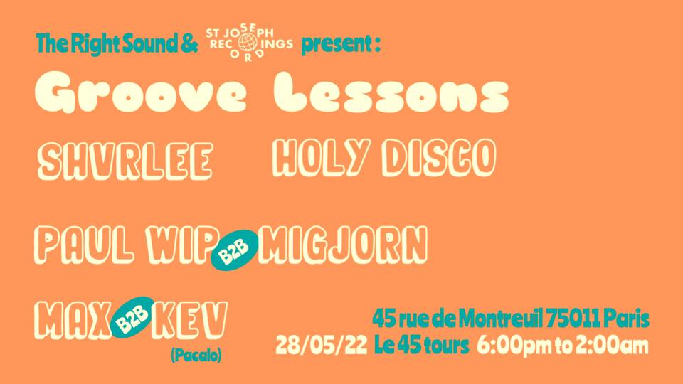 Groove Lessons, Vol.2 : Shvrlee, Holydisco, Paul Wip & More