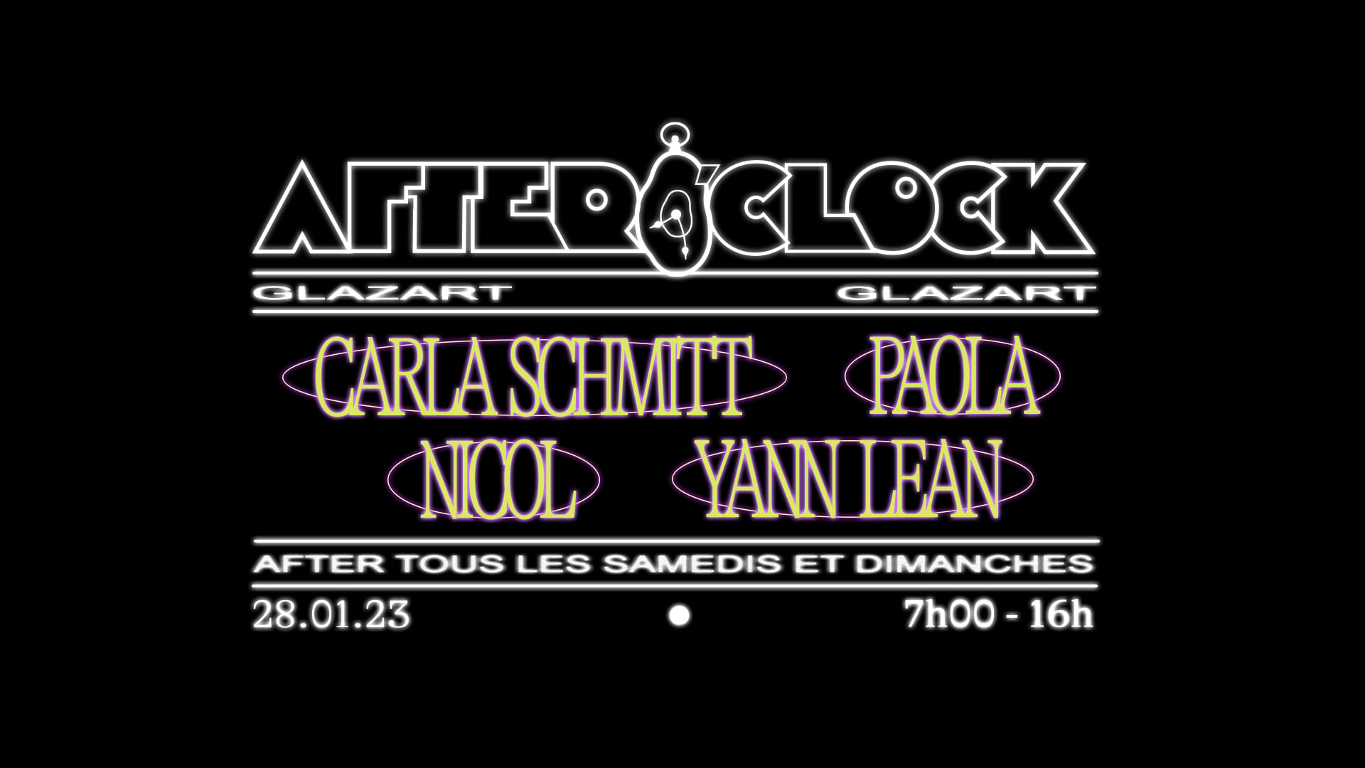 After O'clock : Carla Schmitt, Nicol, Paola, Yann Lean