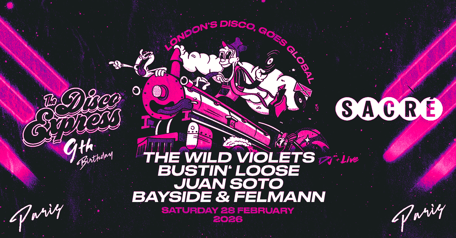 Sacré Présente : The Disco Express 9th Birthday