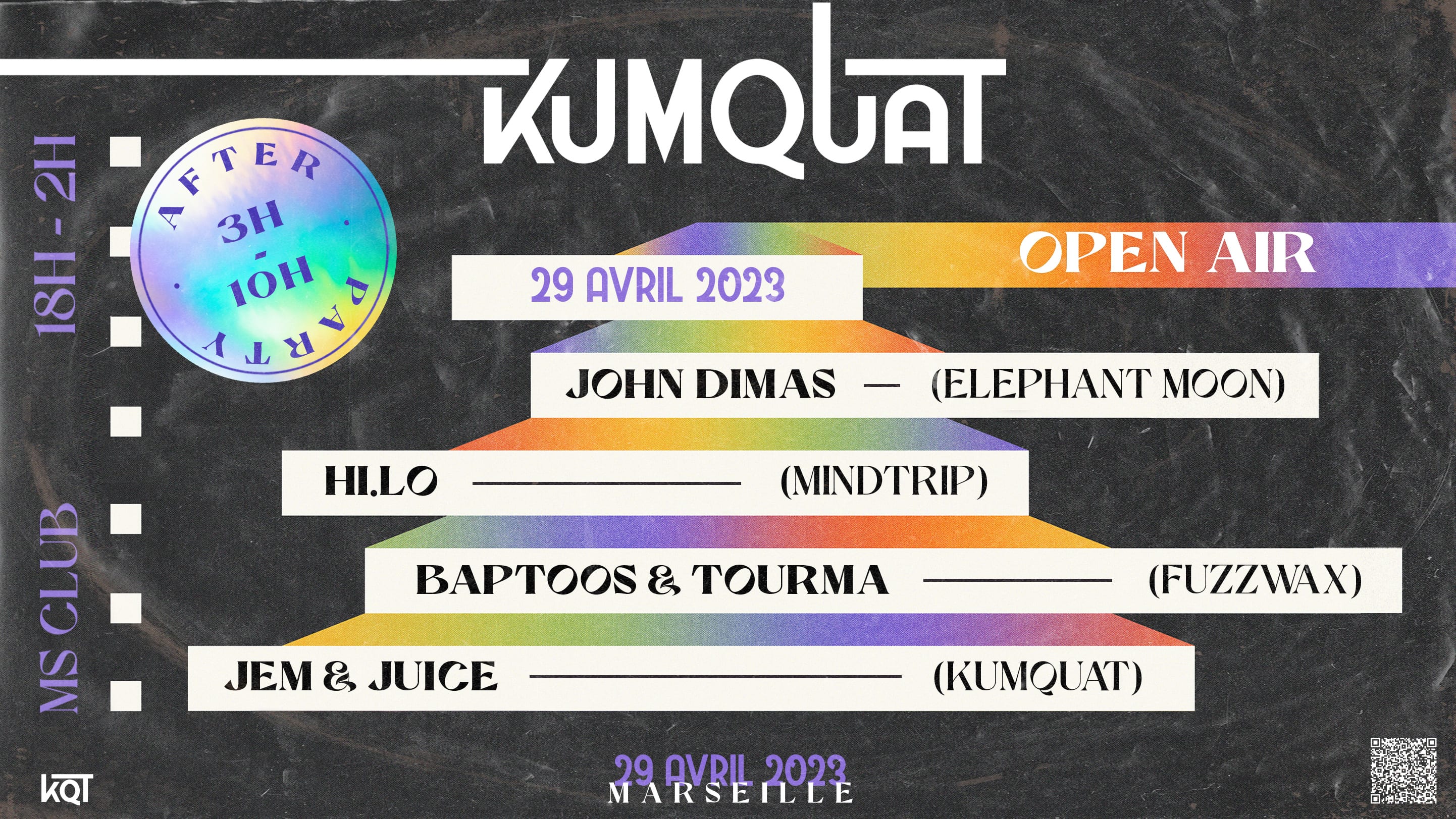 Open-Air & After Kumquat W/ John Dimas & Friends | Marseille