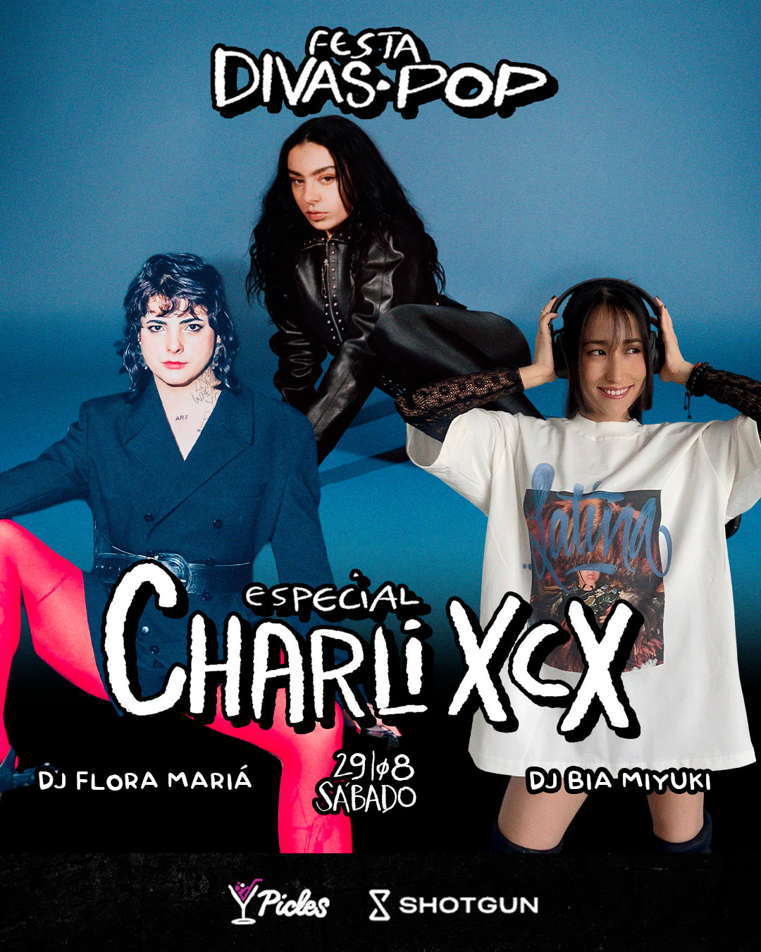 Divas Pop Charli Xcx - Djs Flora Mariá + Bia Miyuki