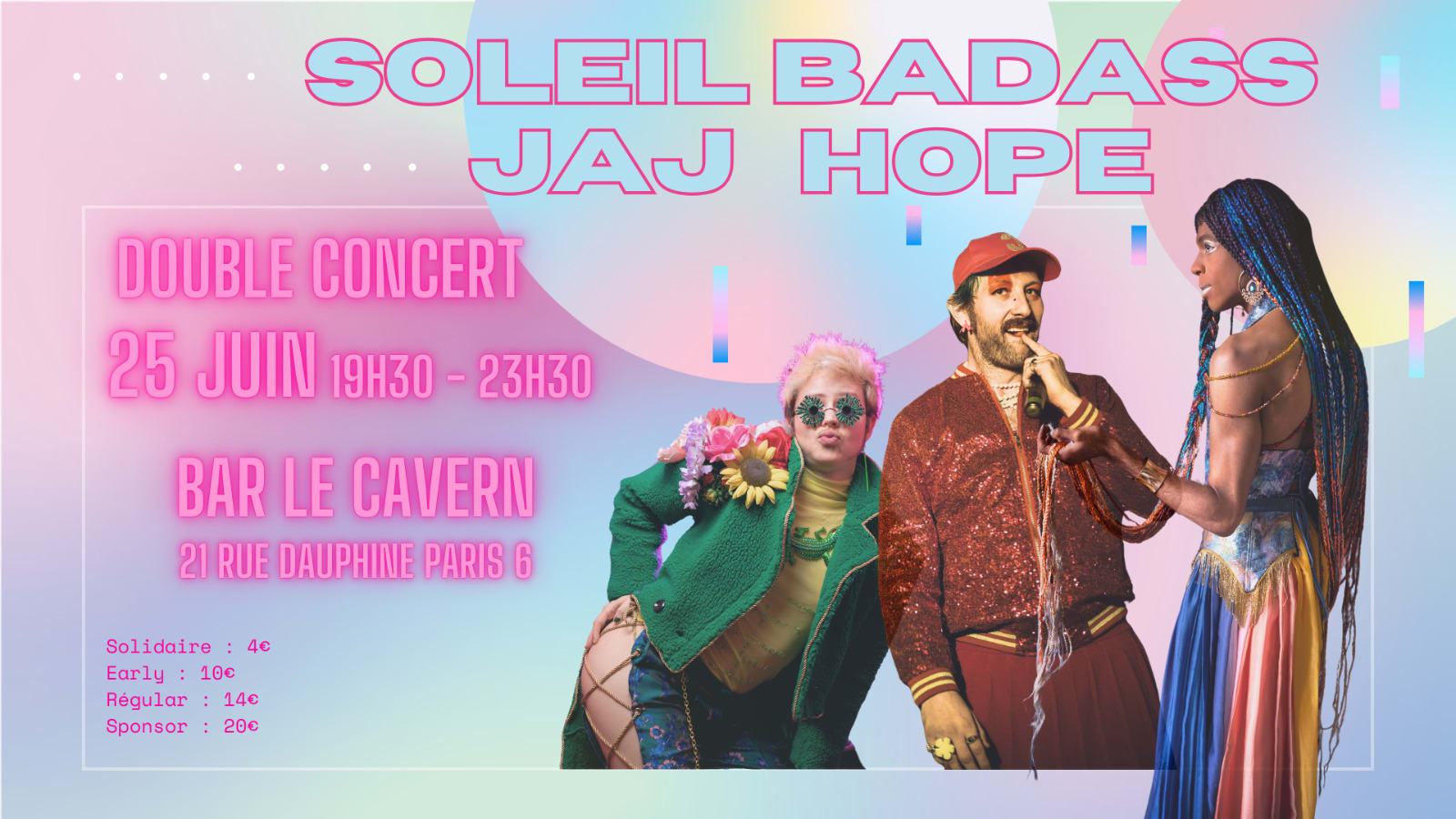 Double Concert : Soleil Badass & Jaj Hope