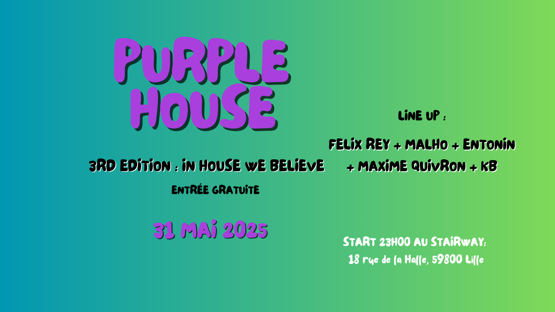 Purple House 3rd Edition : In House We Believe