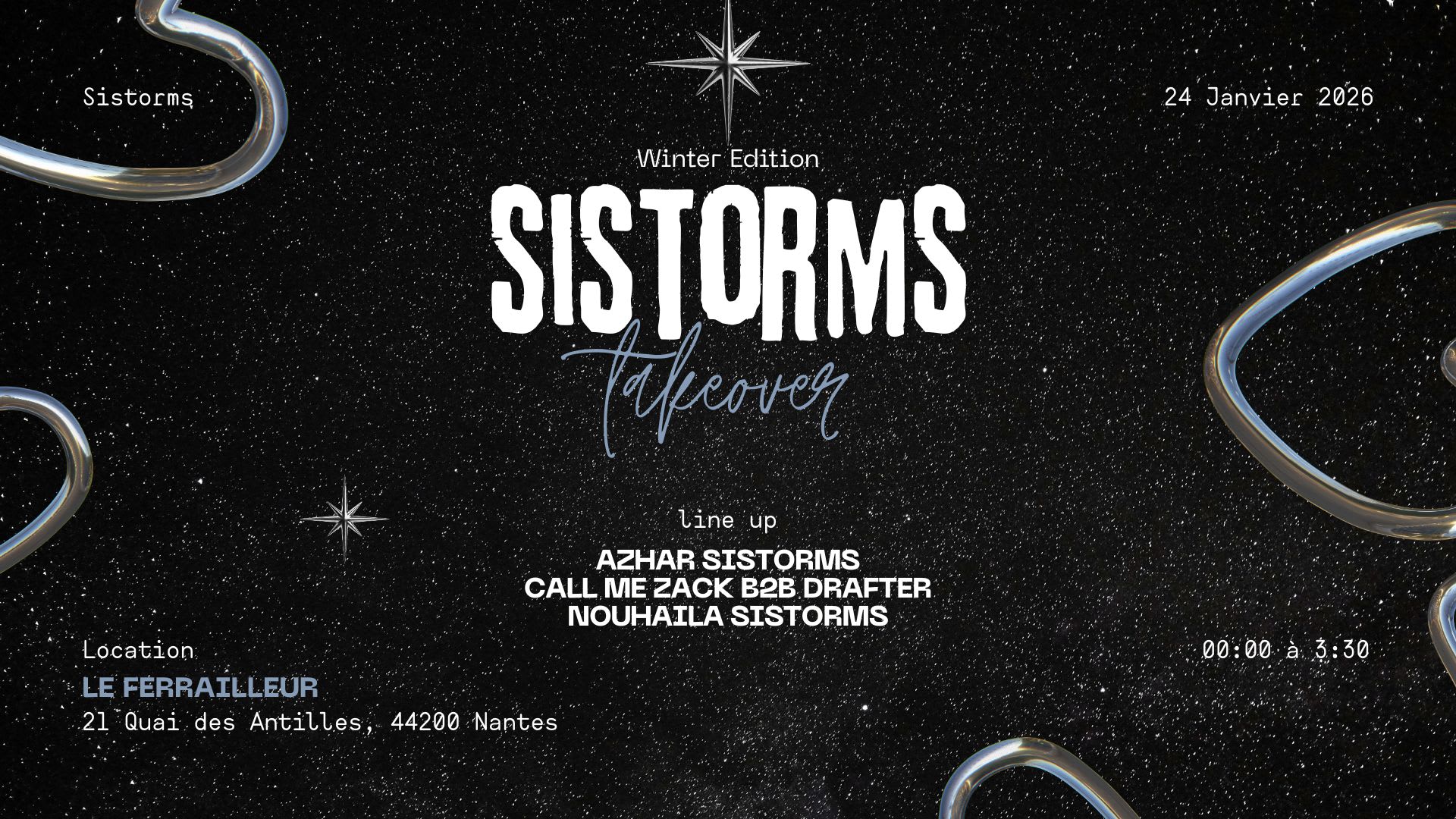 Sistorms Takeover Winter Edition - Prix Libre