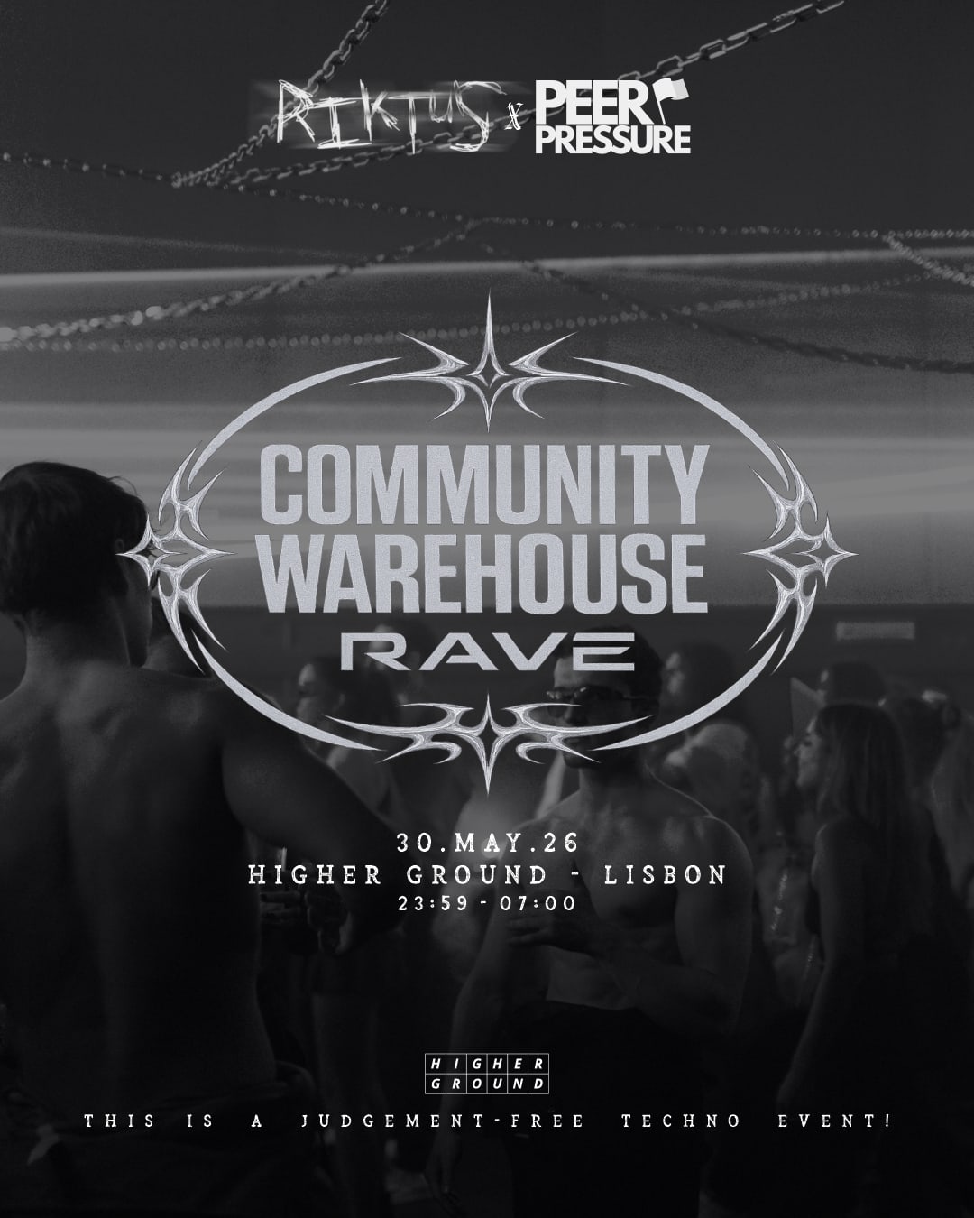 Community Warehouse Rave // Riktus X Peer Pressure