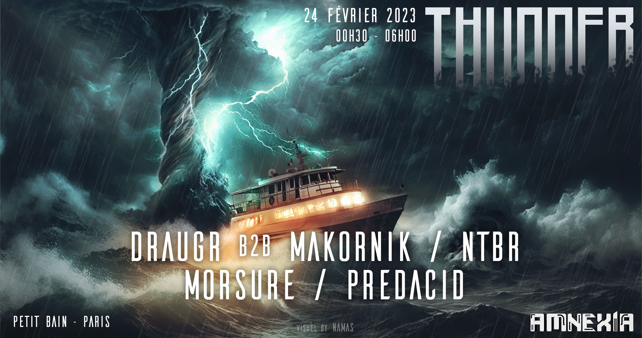 Thunder : Ntbr, Draugr B2b Makornik, Morsure, Predacid