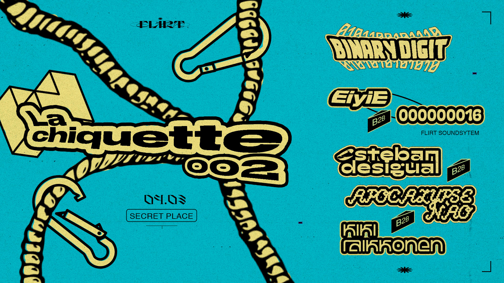 La Chiquette 002 : Binary Digit, Club Schumacher, Flirt Ss
