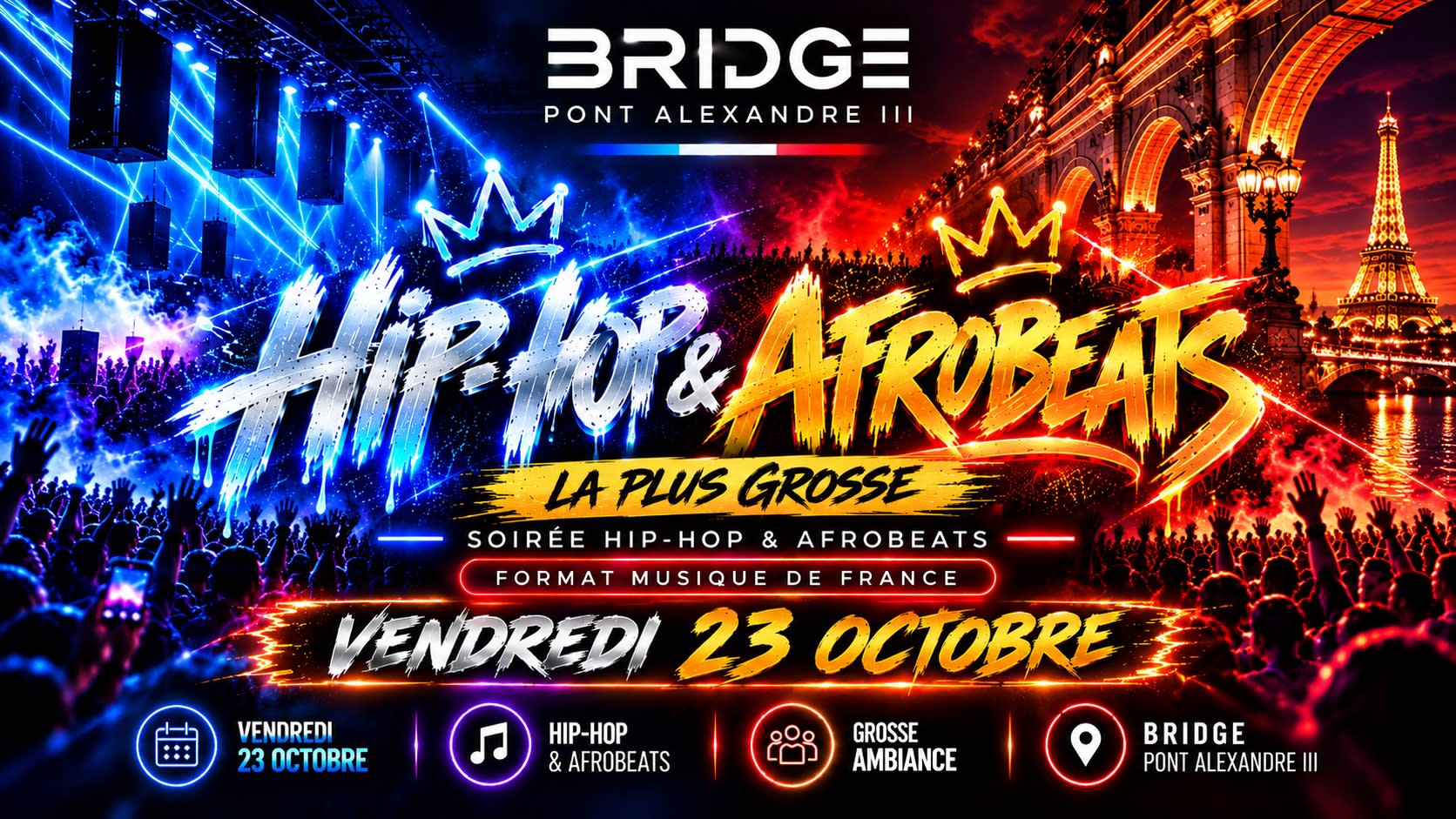Bridge Club La + Grande Soirée Hip - Hop & Afrobeats 23-10