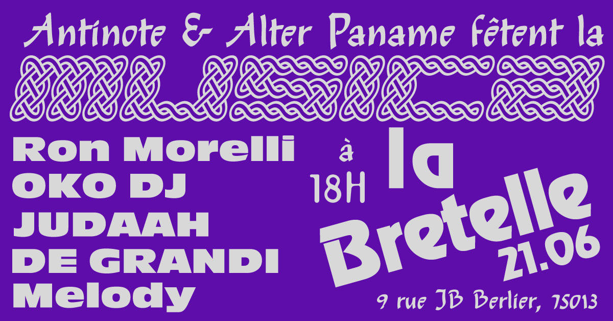 Alter Paname Et Antinote Fêtent  La Musique