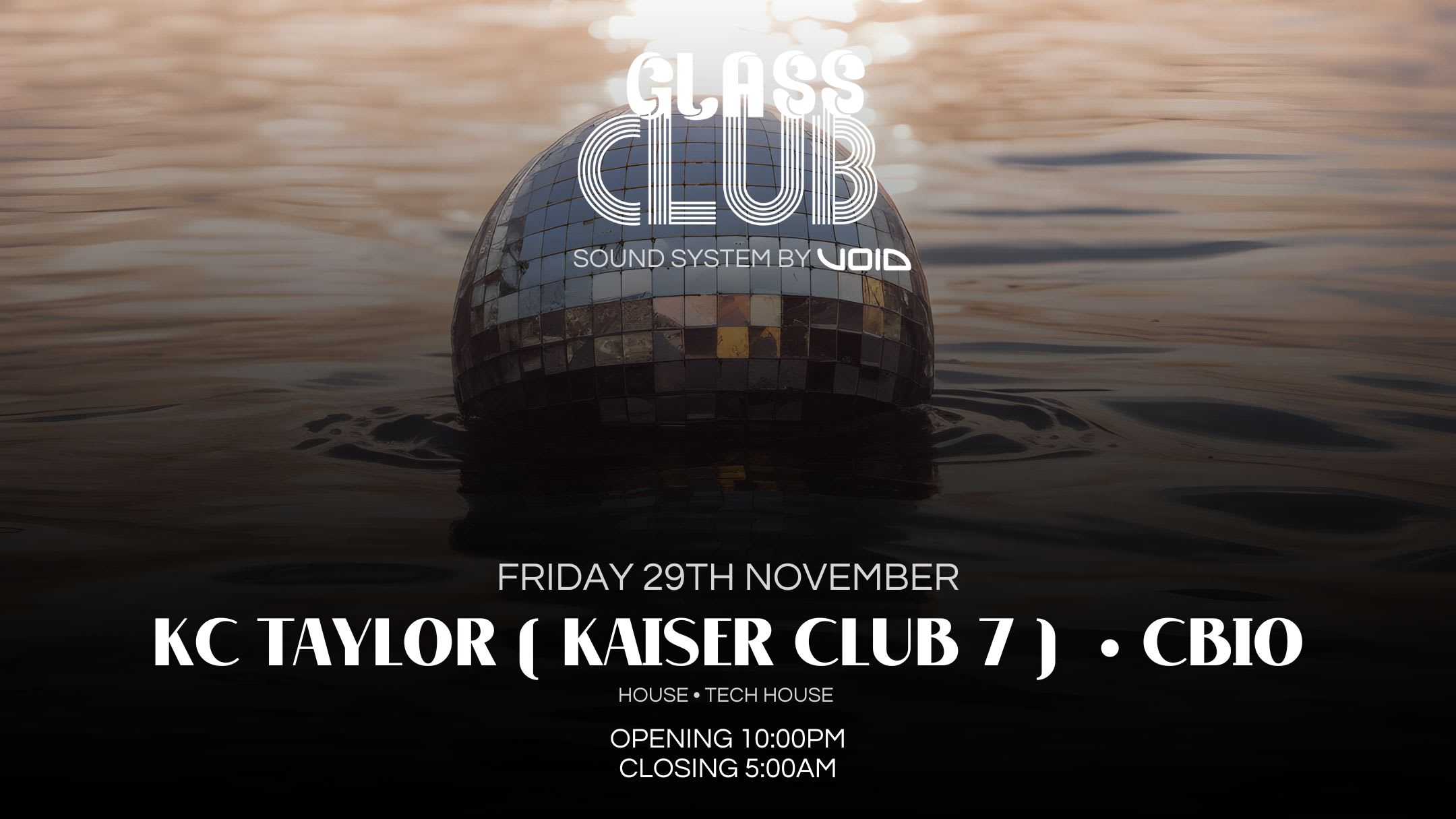 Friday 29th November • Kc Taylor ( Kaiser Club 7 ) • Cbio