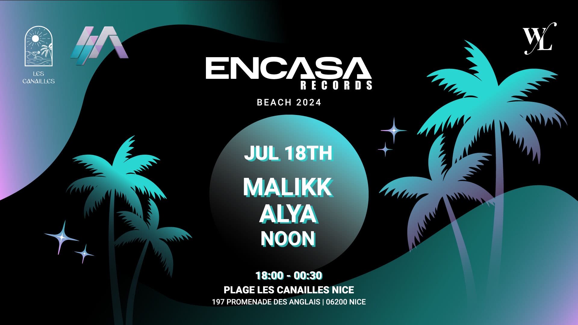 Encasa Beach W/ Malikk, Alya @T Les Canailles, Nice