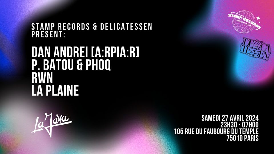 Stamp Records & Delicatessen Present: Dan Andrei, Rwn & More