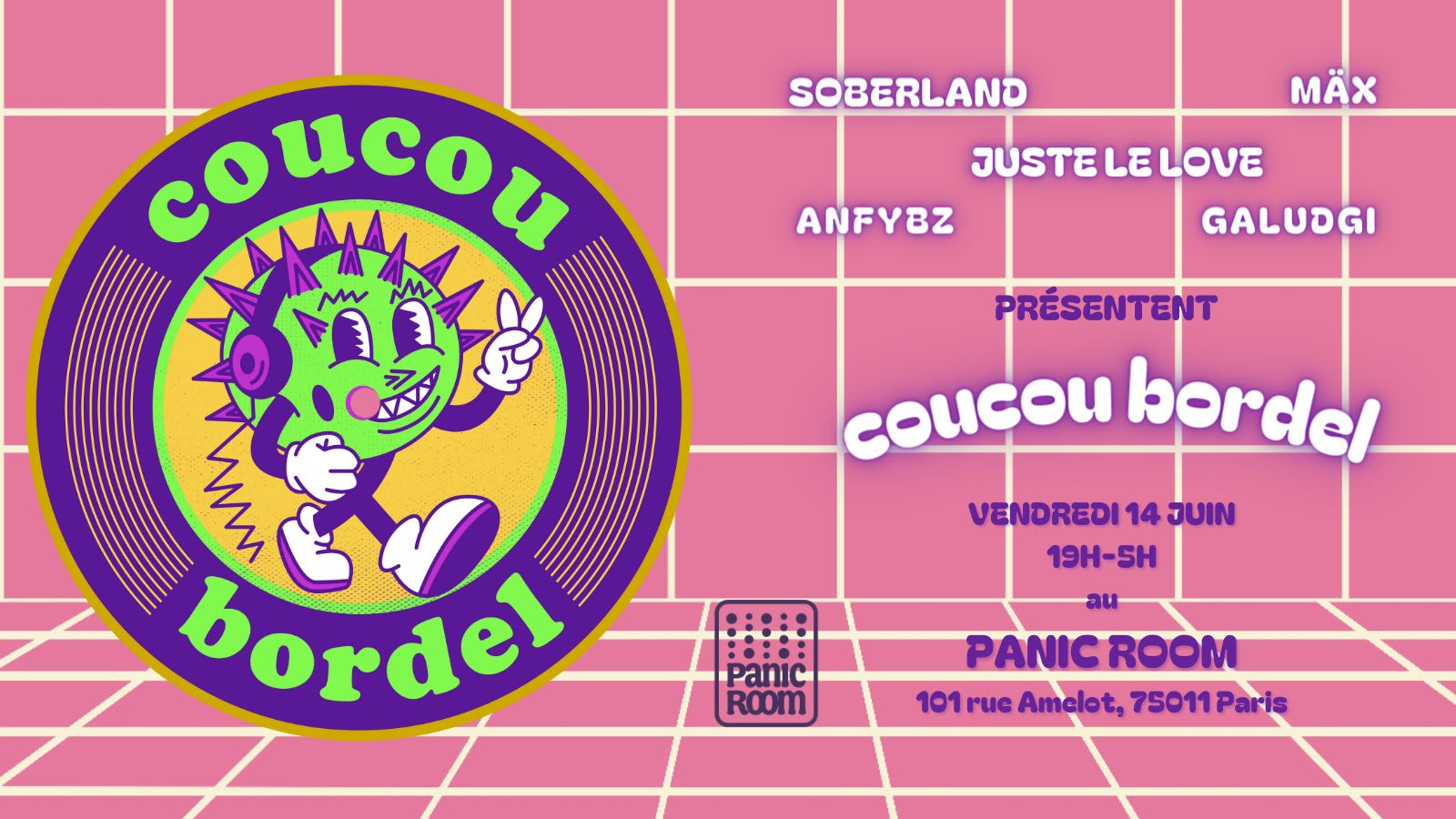 Coucou Bordel Takes Over Panic Room Again
