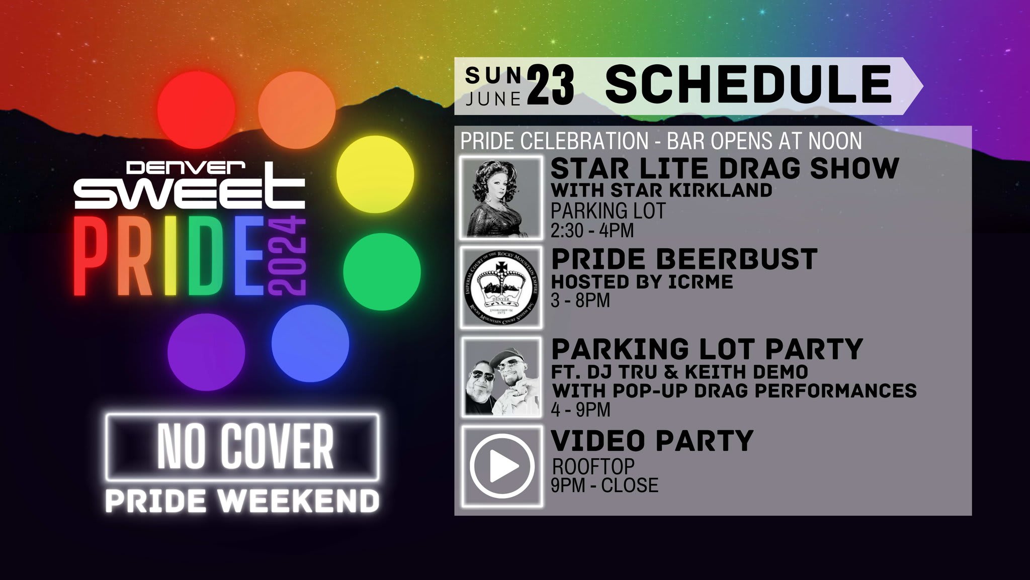 🌈 Sunday Super-Sweet Pride Party - Djs Tru & Keith Demo 🌈
