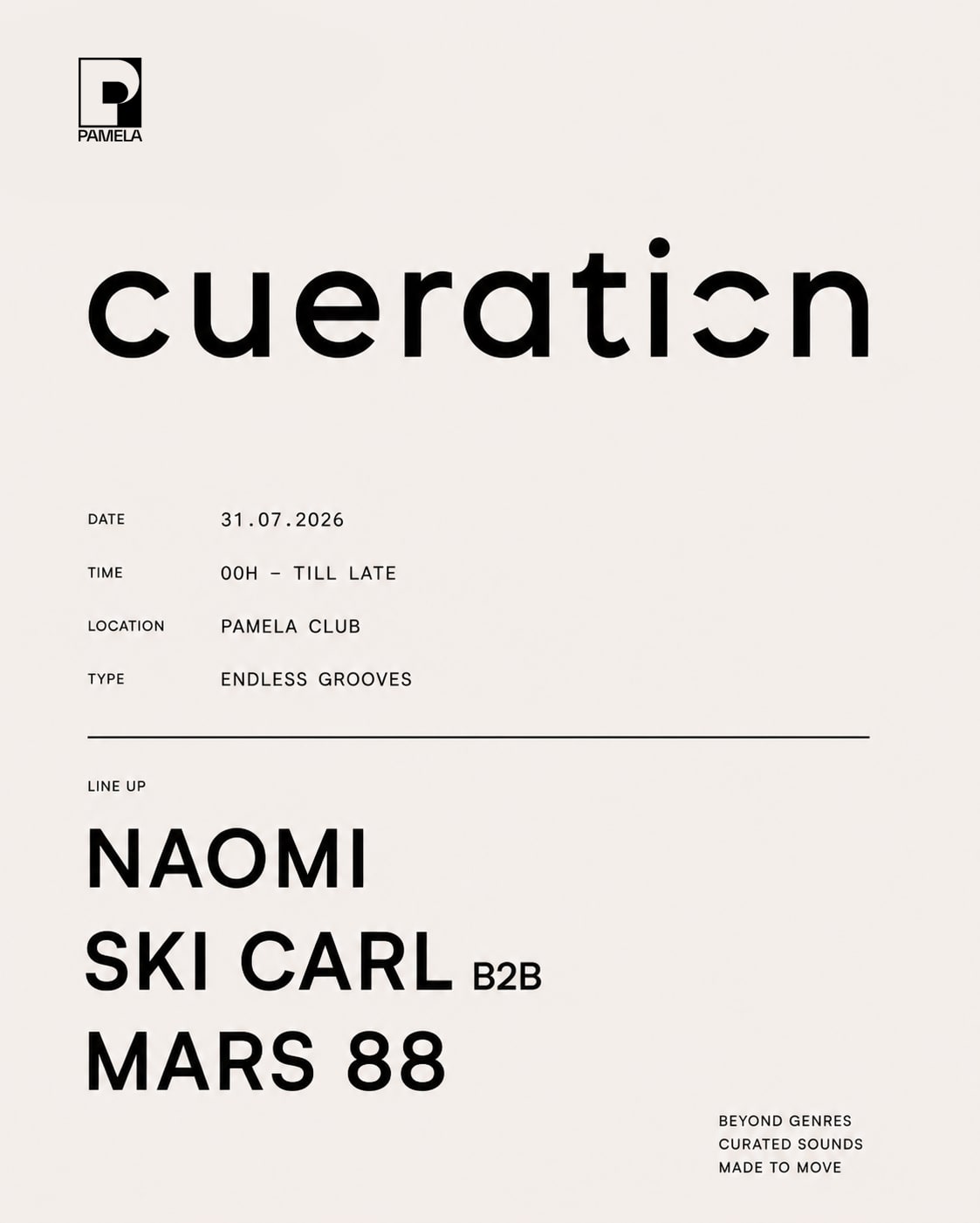 Cue-Ration - Naomi, Mars88, Ski Carl