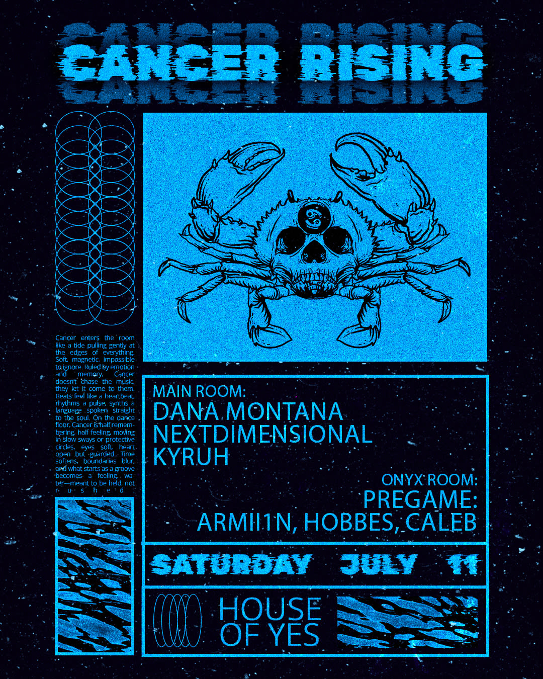 Cancer Rising: Dana Montana, Nextdimensional, Kyruh, Pregame
