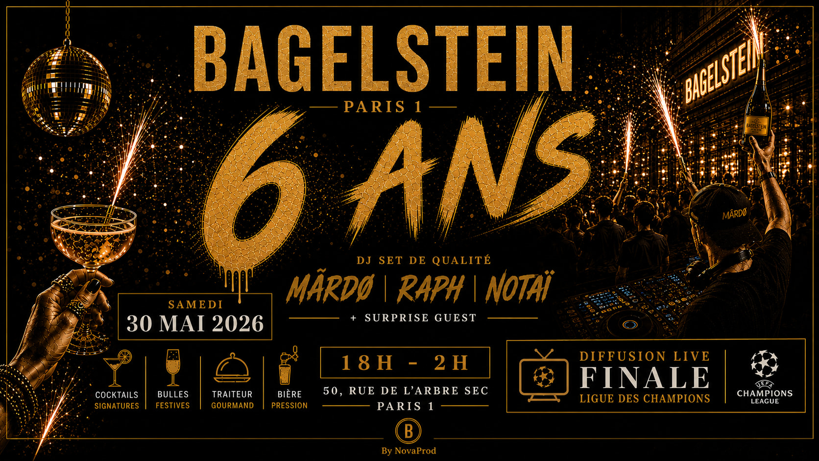 Bagelstein Bday Party X Ligue Des Champions