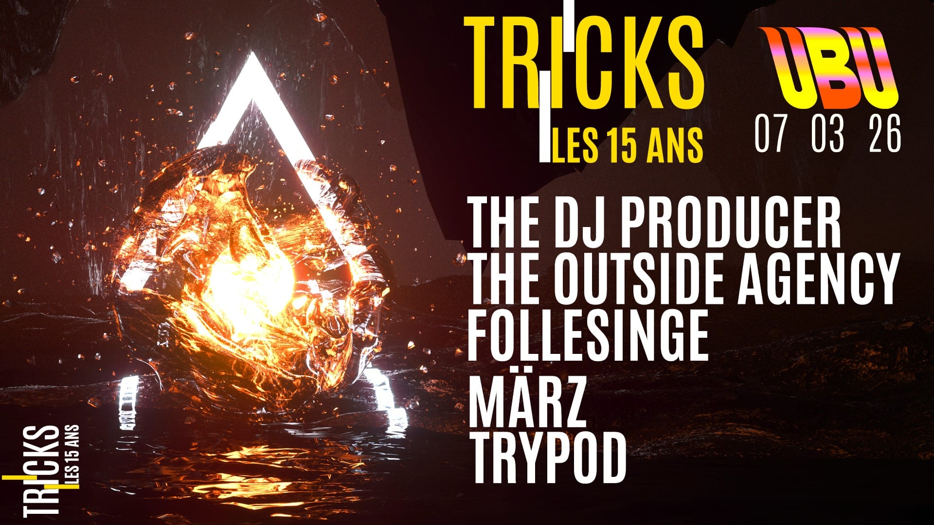 Tricks The Dj Producer, The Outside Agency, Follesinge, März
