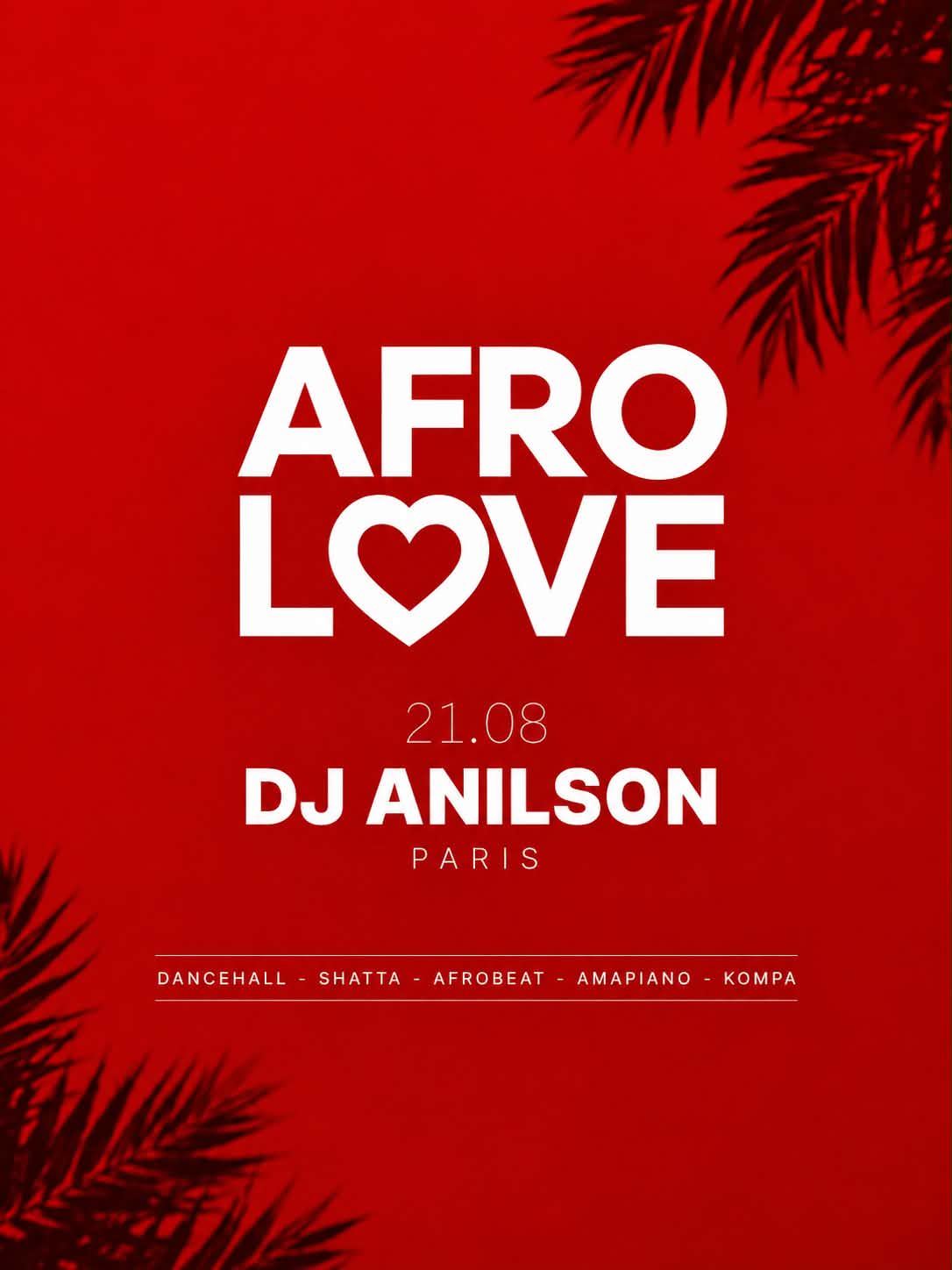 Afro Love • Dj Anilson • Les Vendredis Fiesta