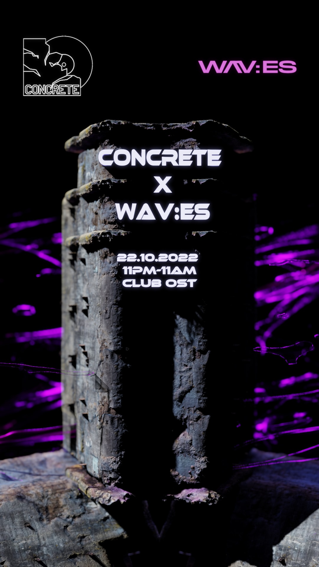 Concrete X Wav:Es With Cassie Raptor, Paul Seul And More