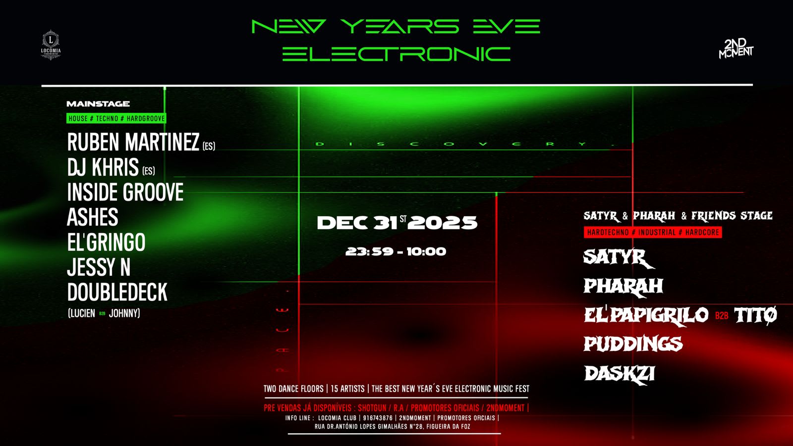 Hoje É Hoje -New Year's Eve W/15 Djs At Locomiaclub-Figueira