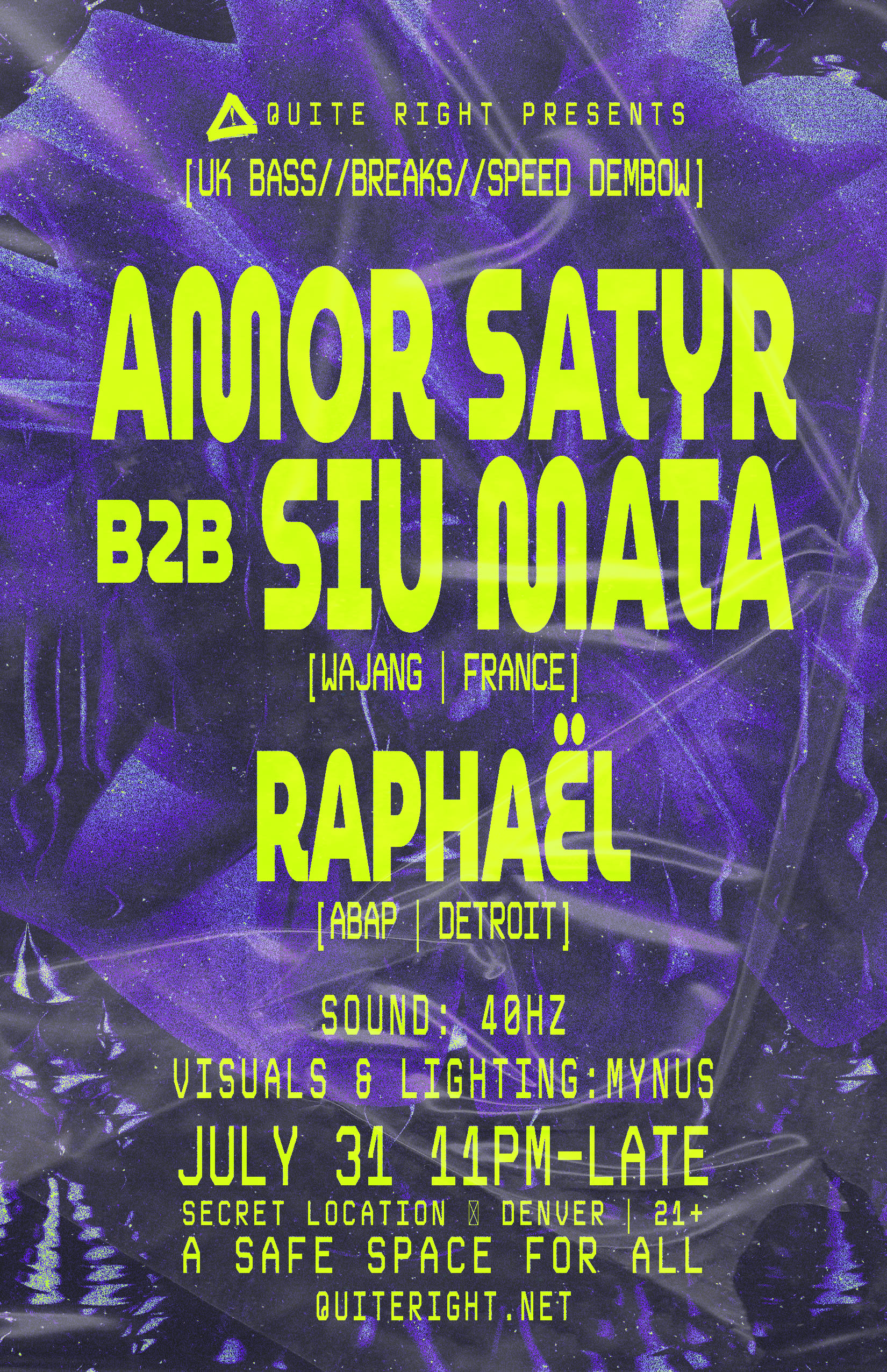 Qr Pres: Amor Satyr B2b Siu Mata [Wajang]