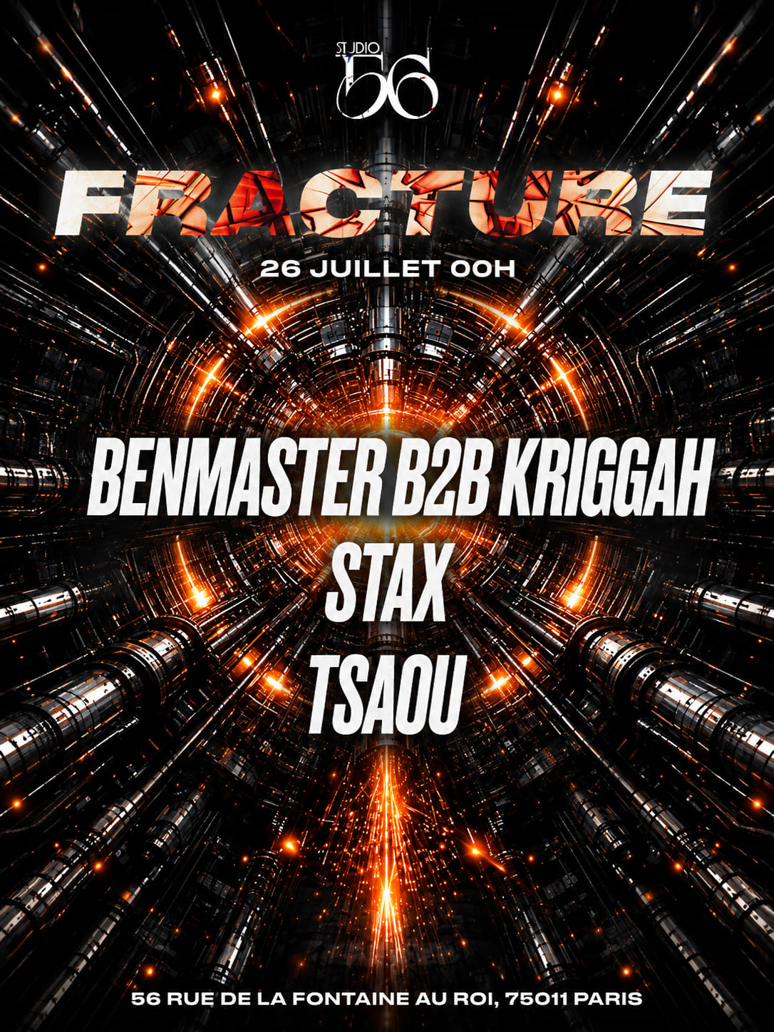 Fracture W/ Benmaster B2b Kriggah, Stax  , Tsaou