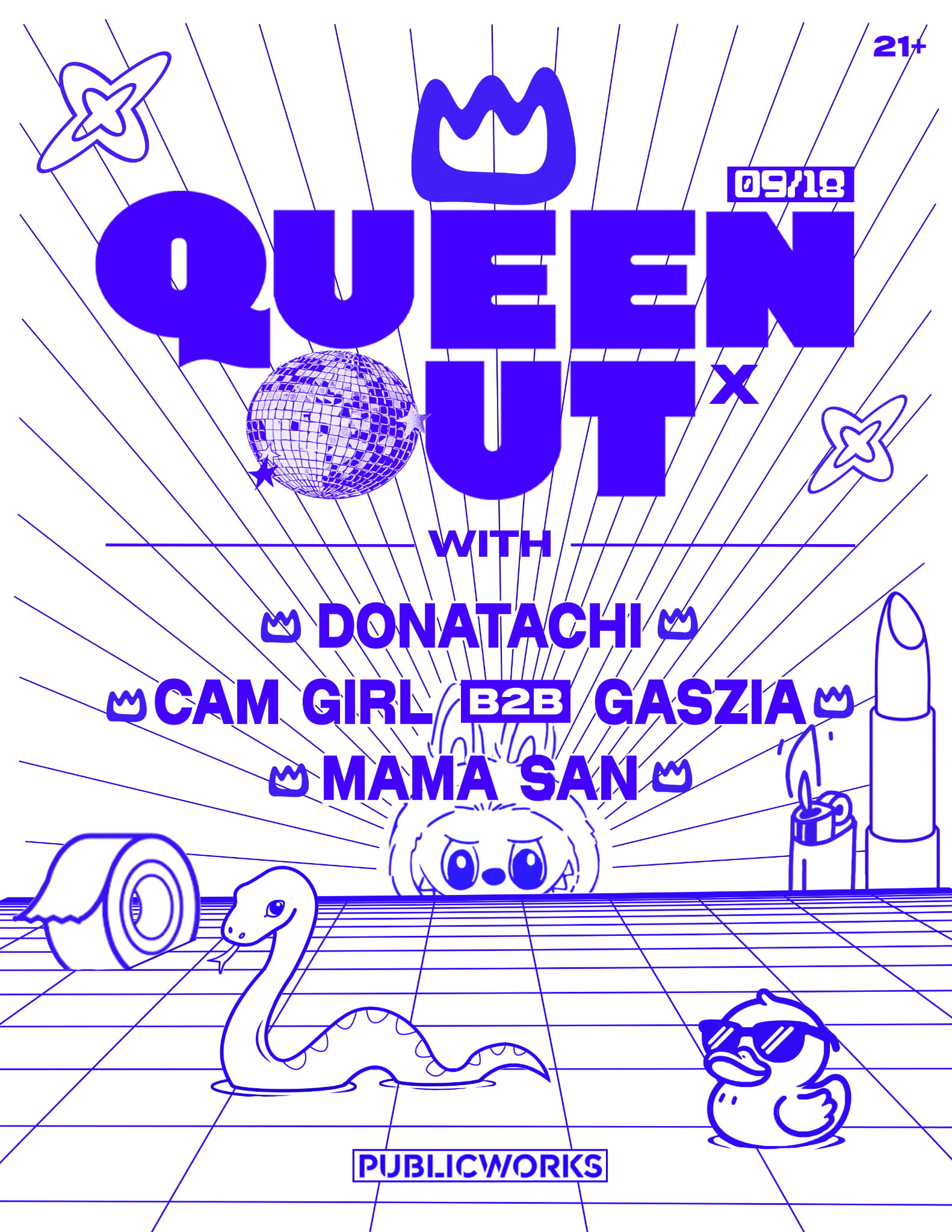 Queen Out X: Gaszia, Cam Girl, Donatachi, Moistbreezy & More