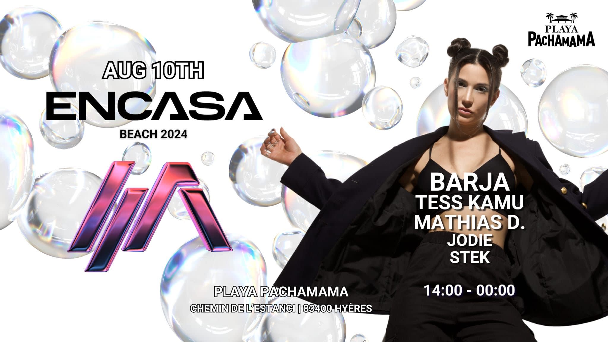 Encasa Beach W/ Barja @T Playa Pachamama, Hyeres