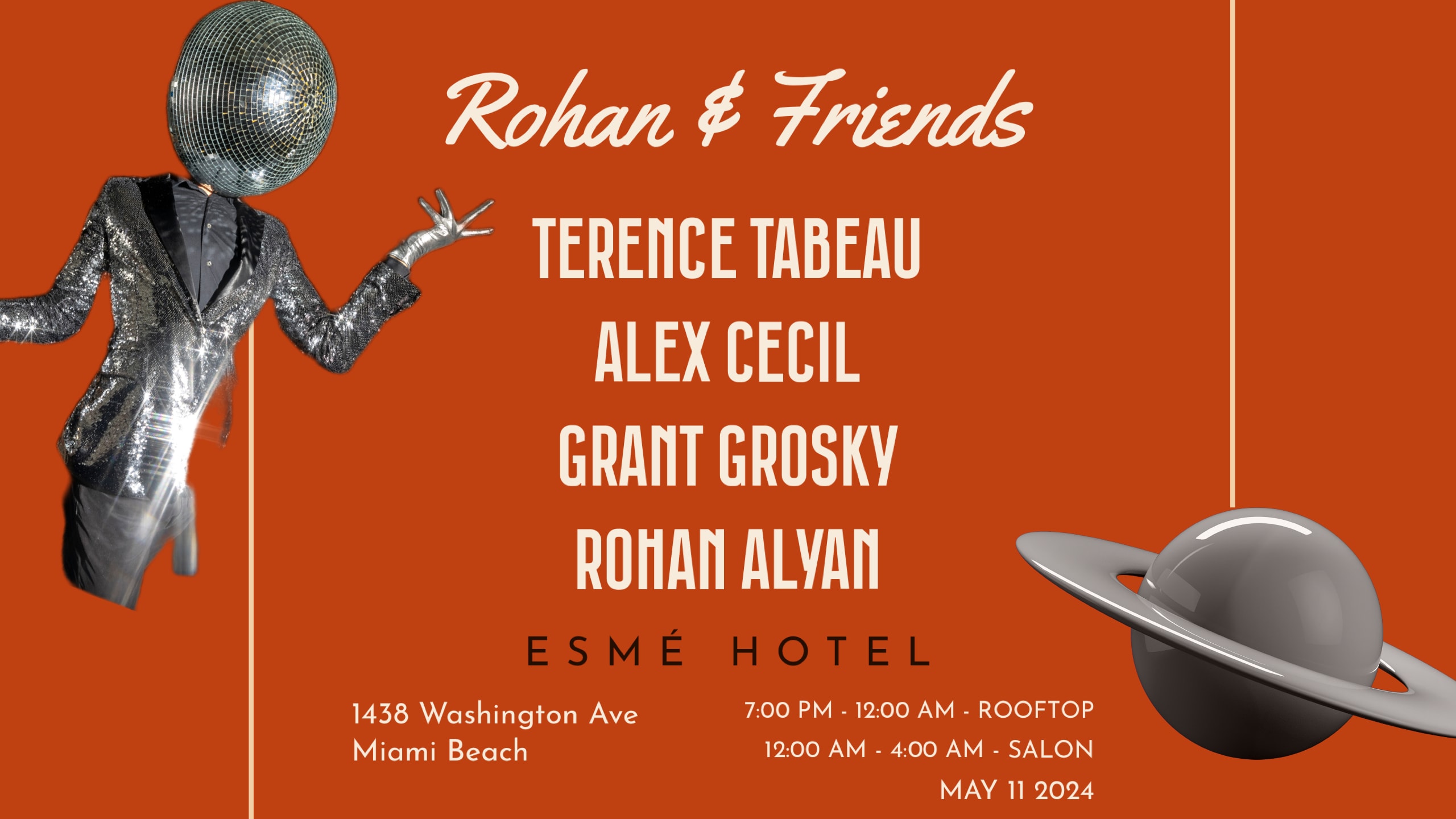 Terence Tabeau, Alex Cecil, Grant Grosky, Rohan Alyan @ Esmé