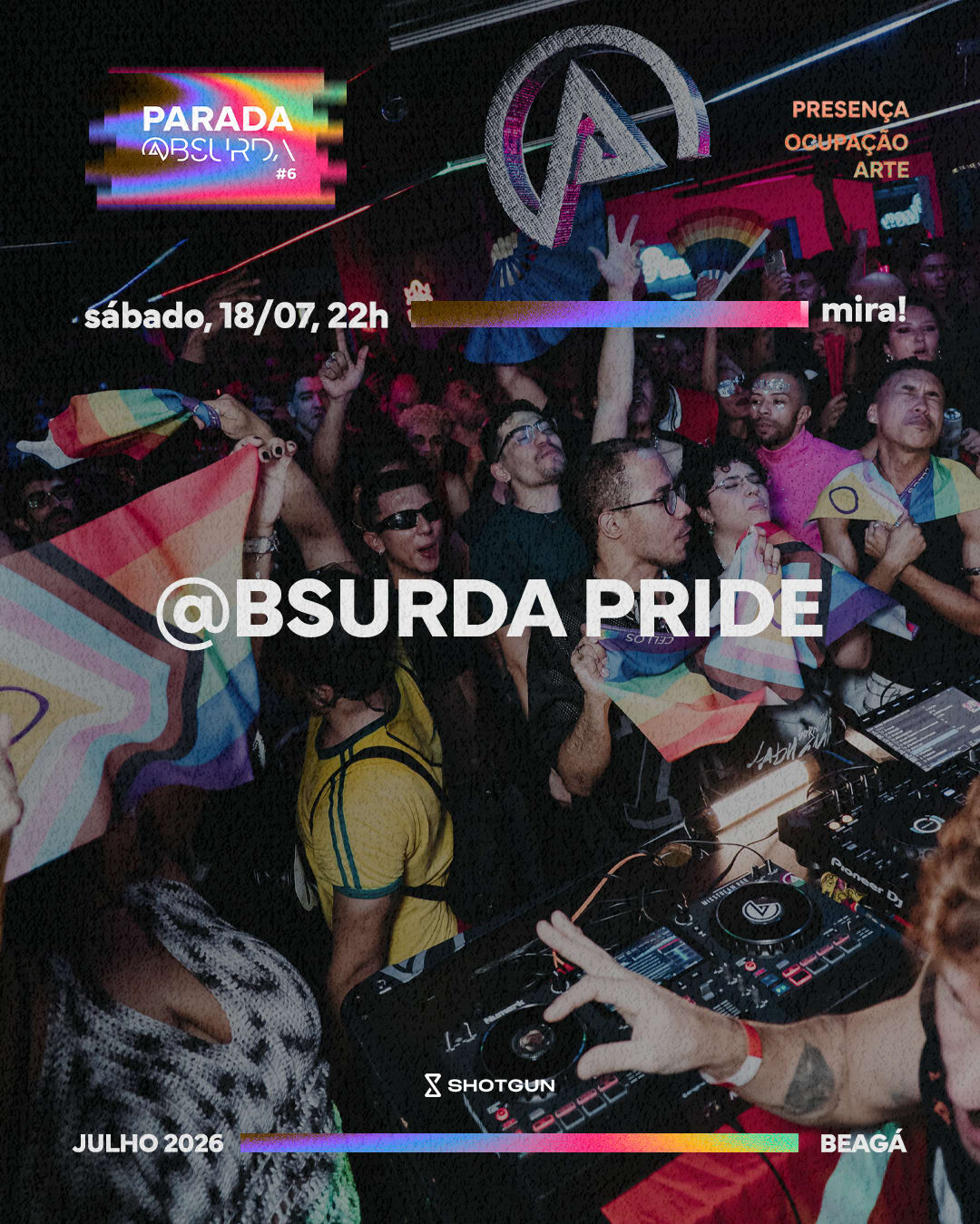 @Bsurda Pride 18/07 22h