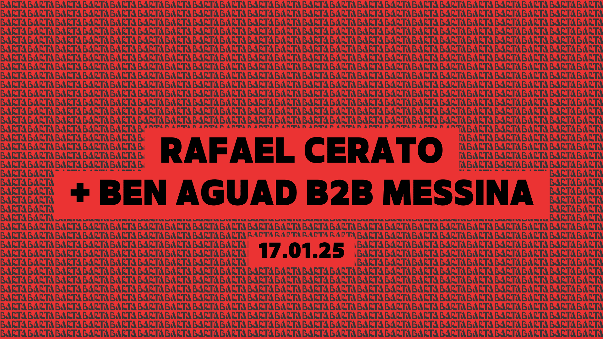 Rafael Cerato + L'amorosso B2b Messina - Vendredi 17/01/25
