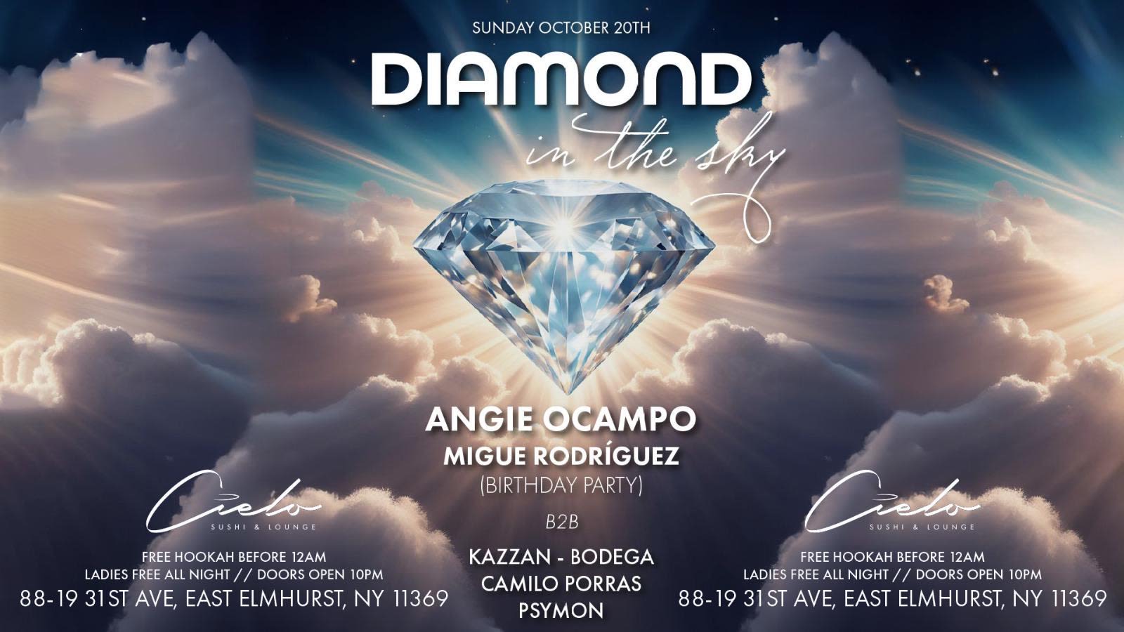 Diamond In The Sky W/ Angie Ocampo, Miguel Rodriguez Bday