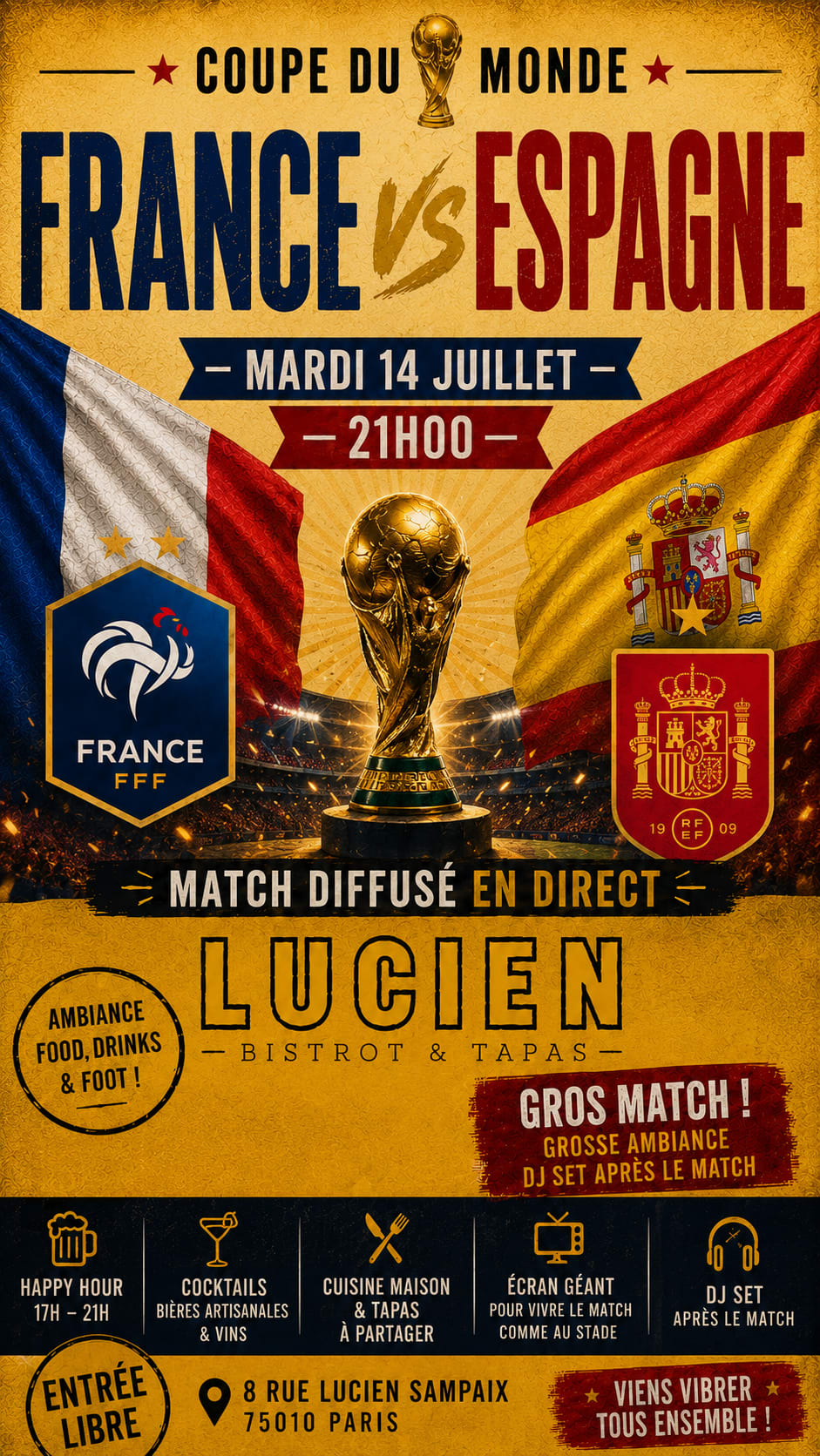 France X Espagne Worldcup
