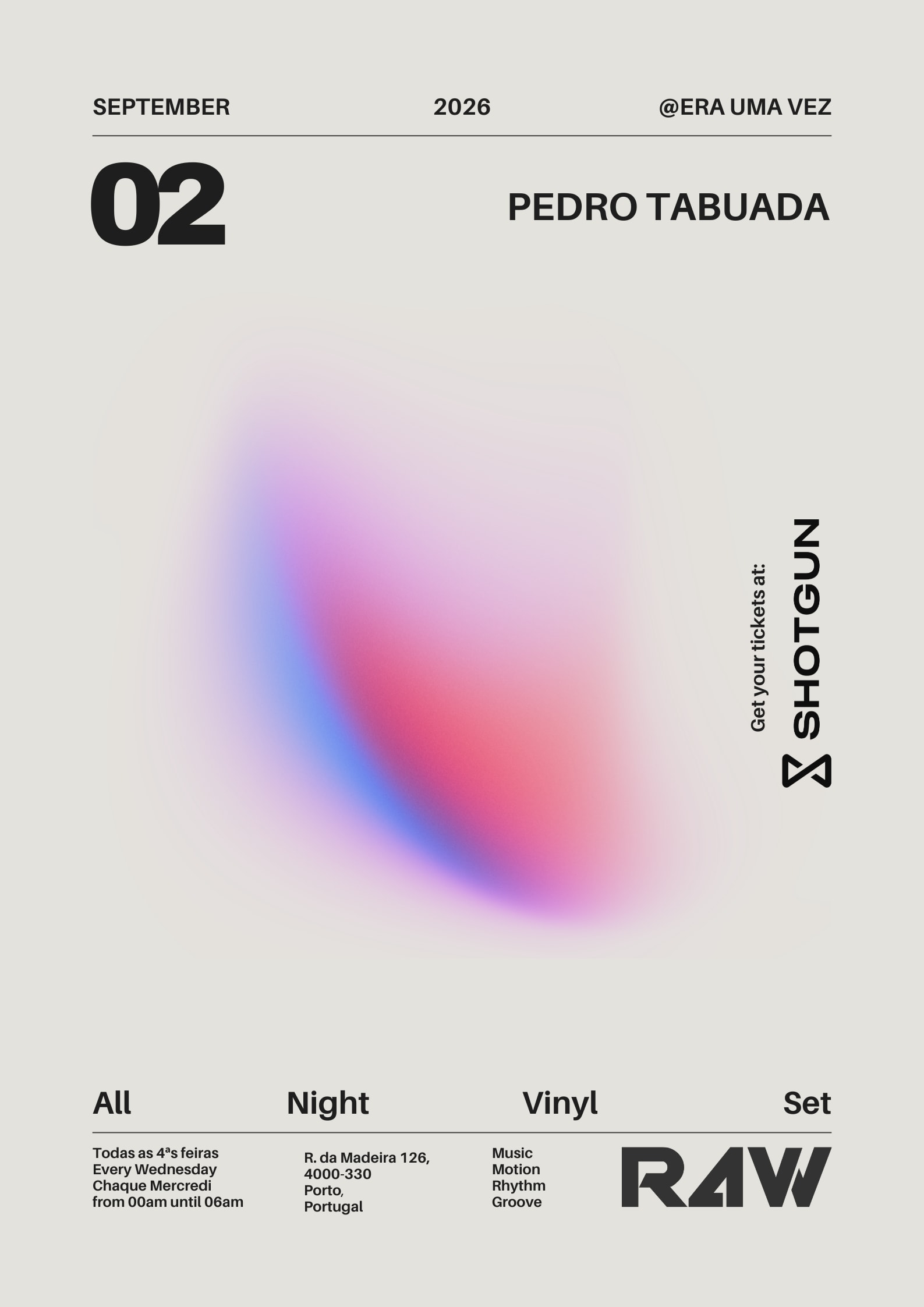 R4w - Pedro Tabuada · All Night Vinyl Set