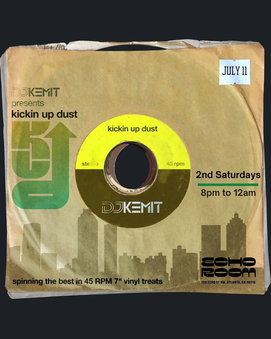 Dj Kemit Presents Kickin Up Dust July 11 2026