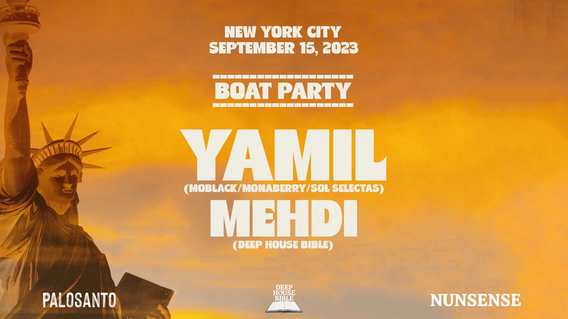 Boat Party: Yamil (Moblack), Mehdi (Deep House Bible)