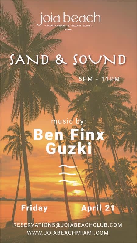 Ben Finx At Joia Beach Club
