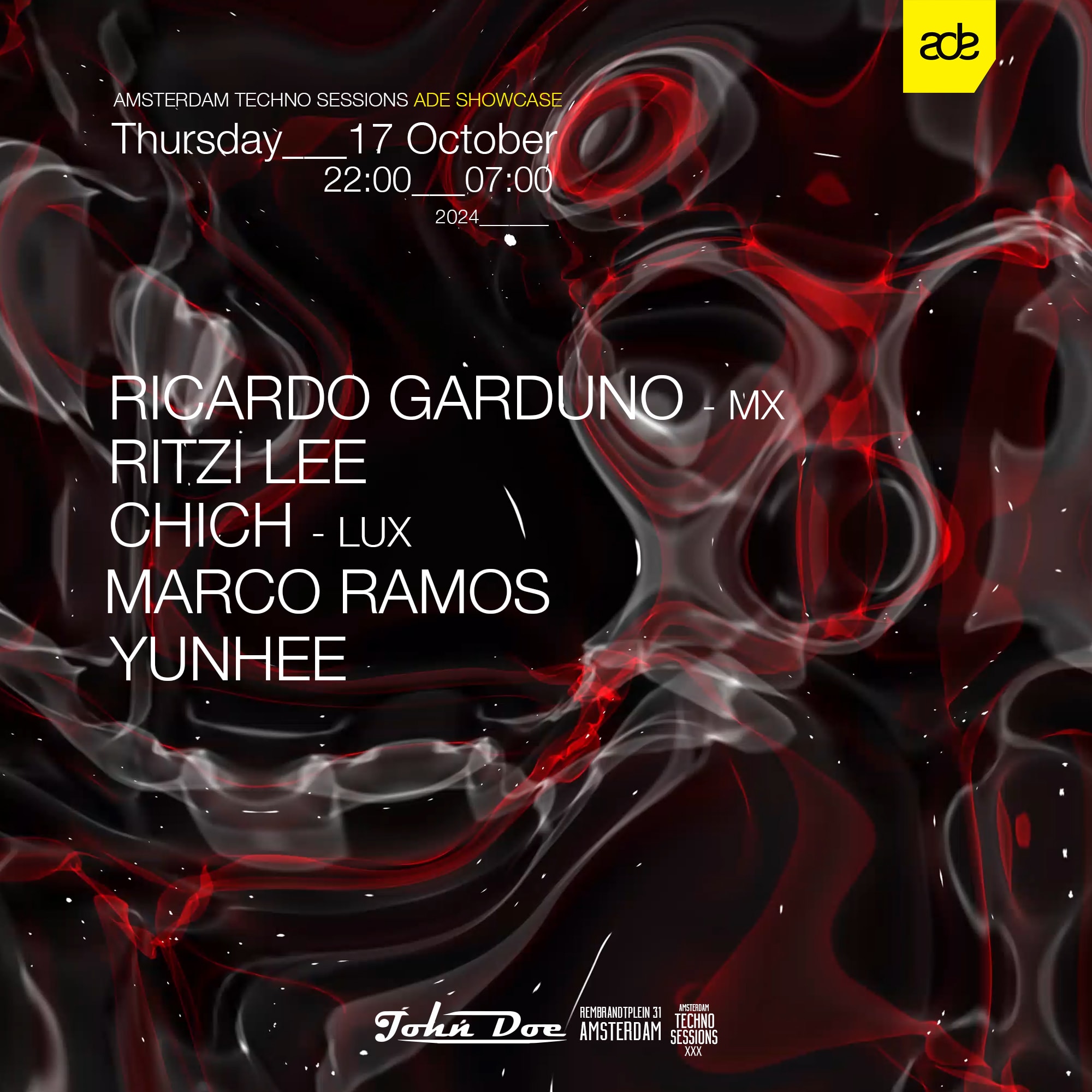 Amsterdam Techno Sessions Ade Special Event