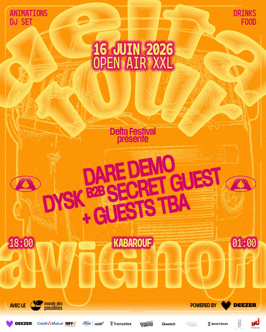 [Special Opening] Delta Tour X Kabarouf - Avignon